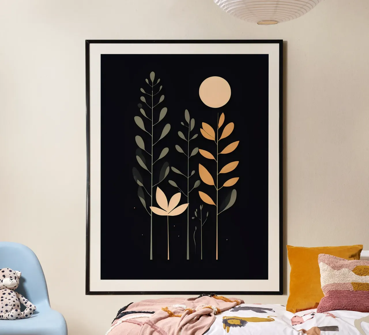 Foglie botaniche minimaliste carta hahnemühle da Artistic-shop