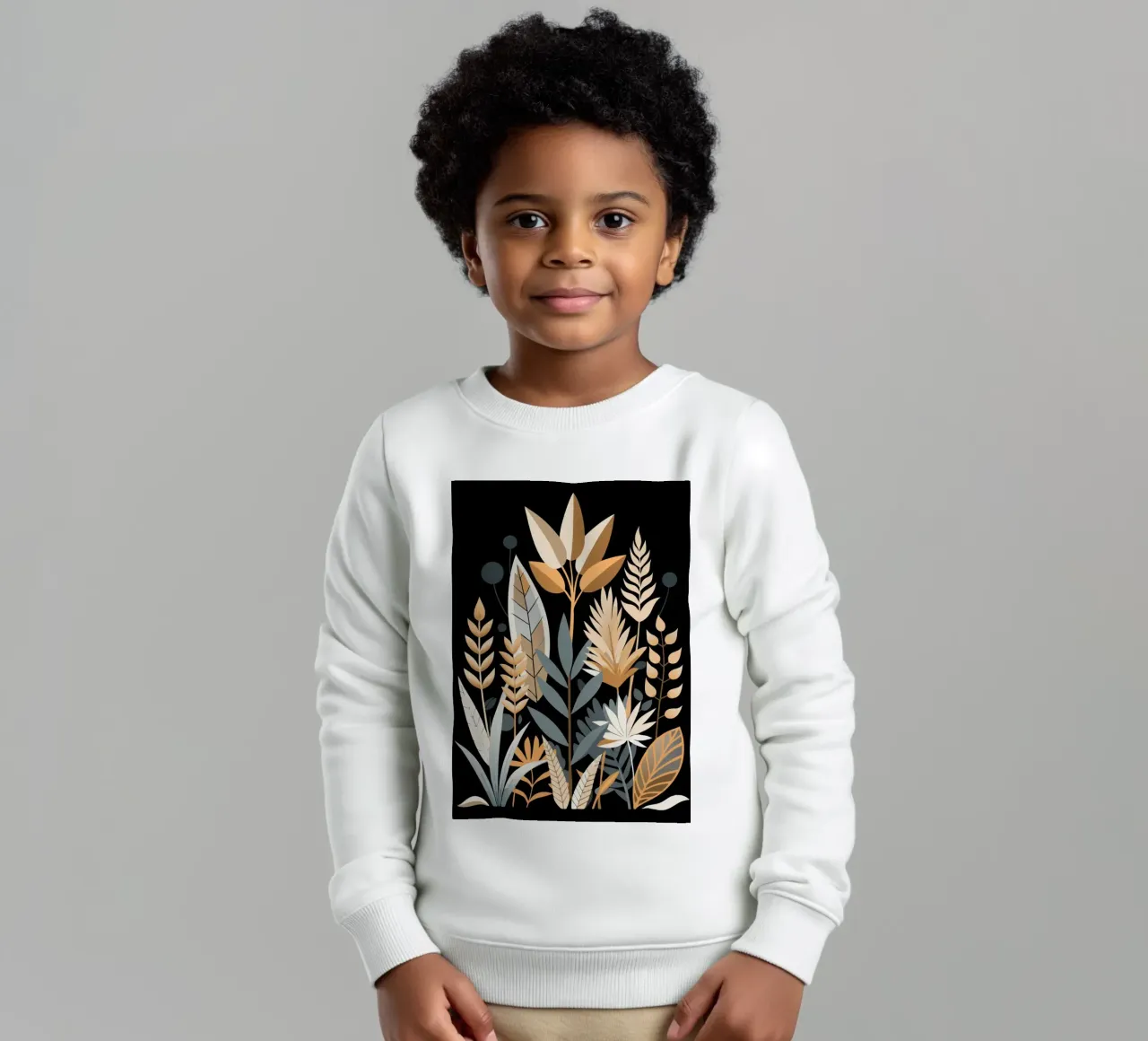 Astratto botanico autunnale felpa bambino da Artistic-shop