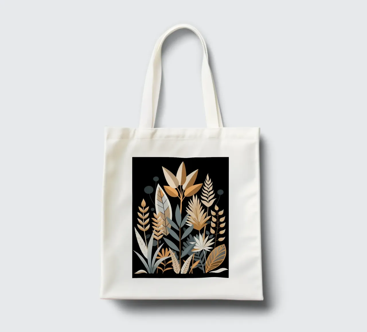 Astratto botanico autunnale borsa in juta da Artistic-shop