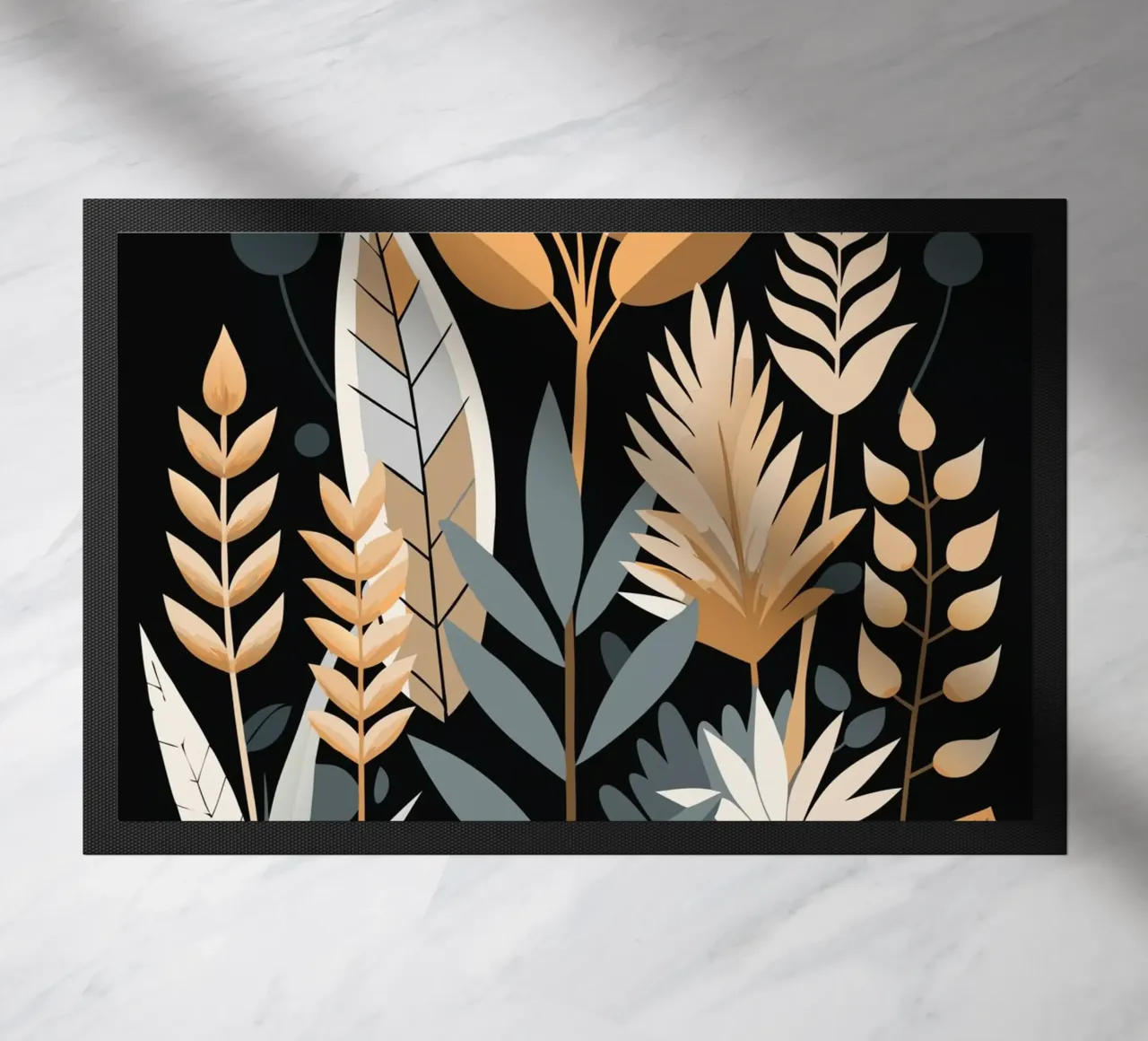Astratto botanico autunnale zerbino da Artistic-shop