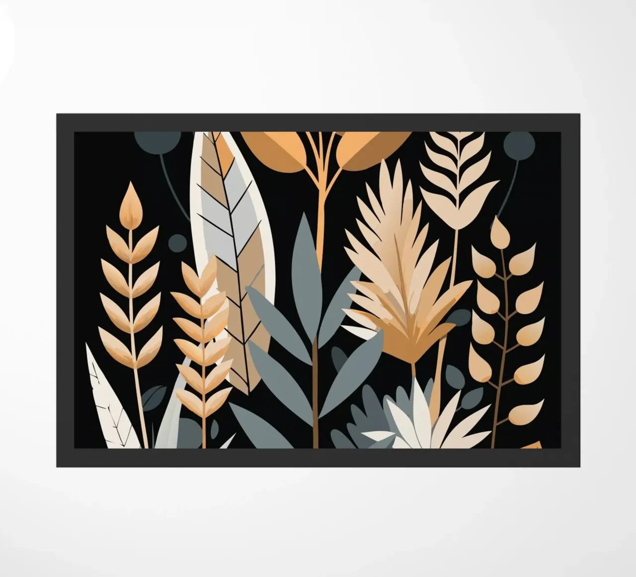 Astratto botanico autunnale zerbino da Artistic-shop