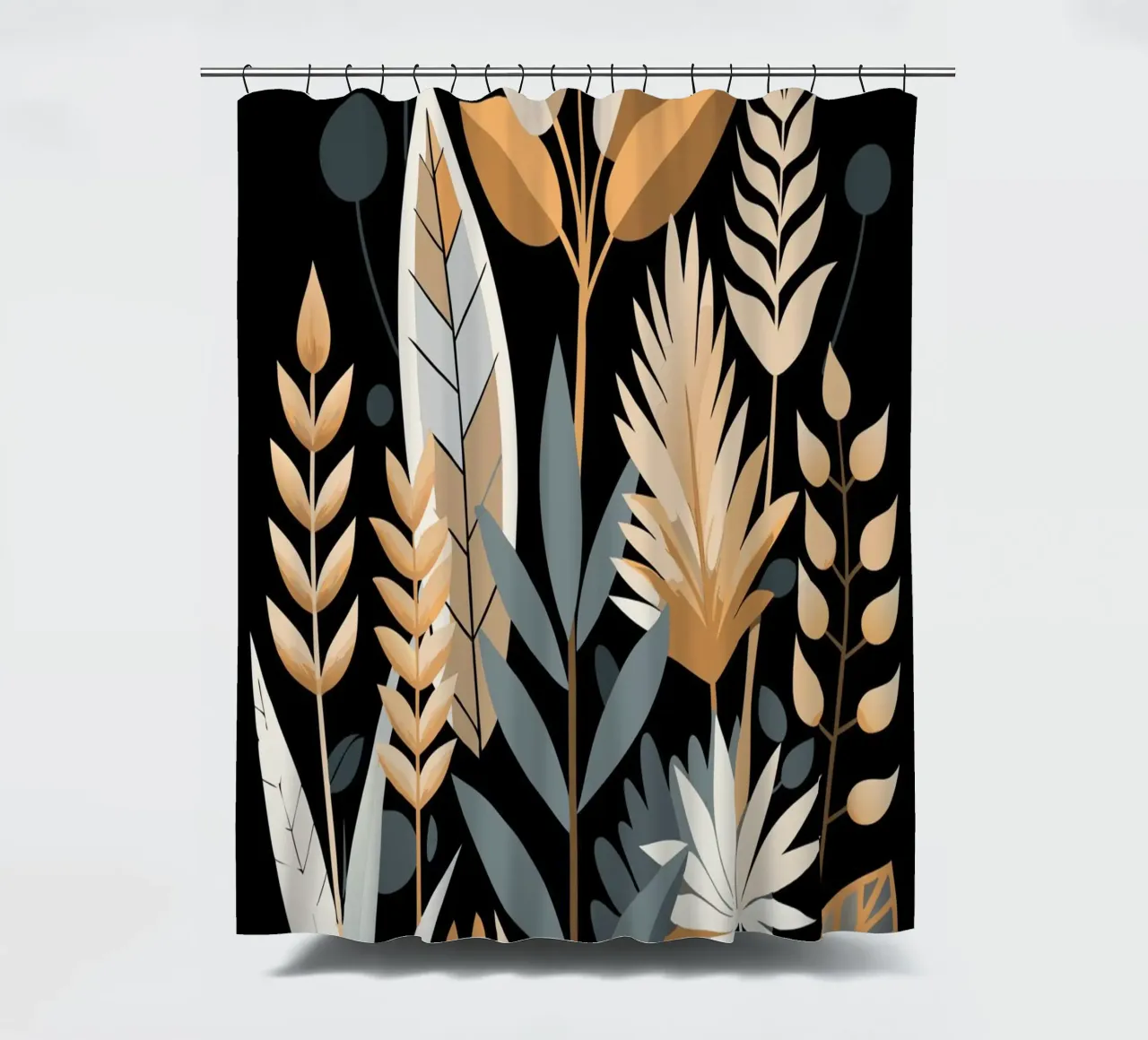 Astratto botanico autunnale tenda da doccia da Artistic-shop