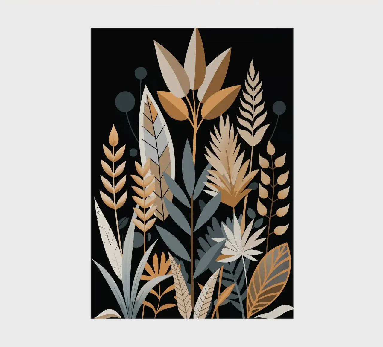 Autumnal Botanical Abstract notebook by Artistic-shop