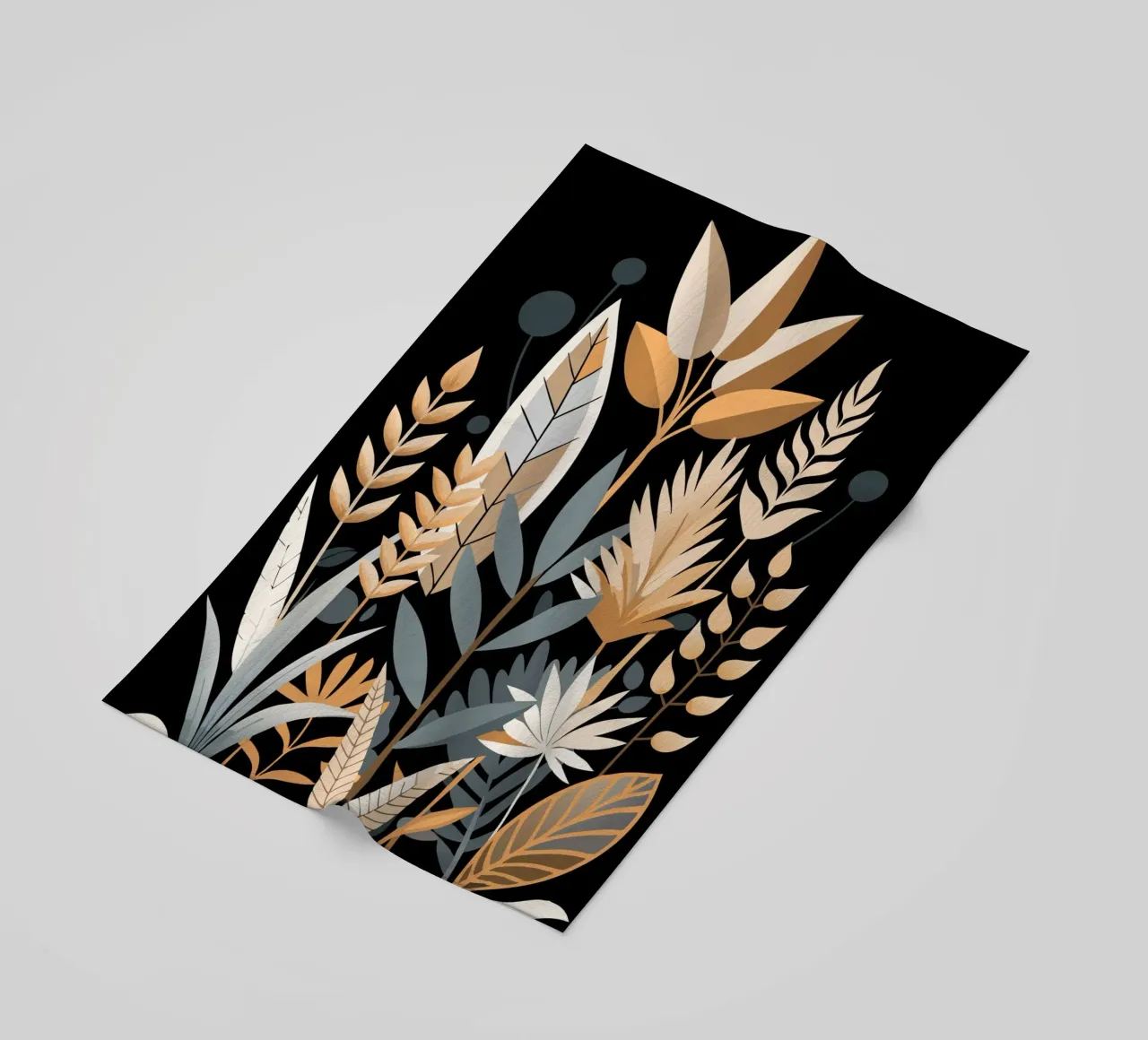 Astratto botanico autunnale telo mare da Artistic-shop
