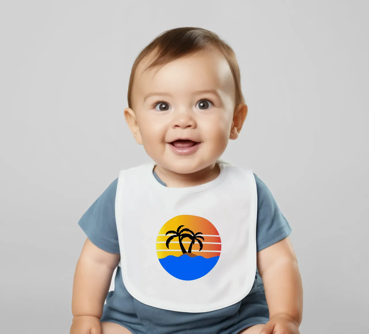 Sunset with palm trees bavaglino da happieeagle