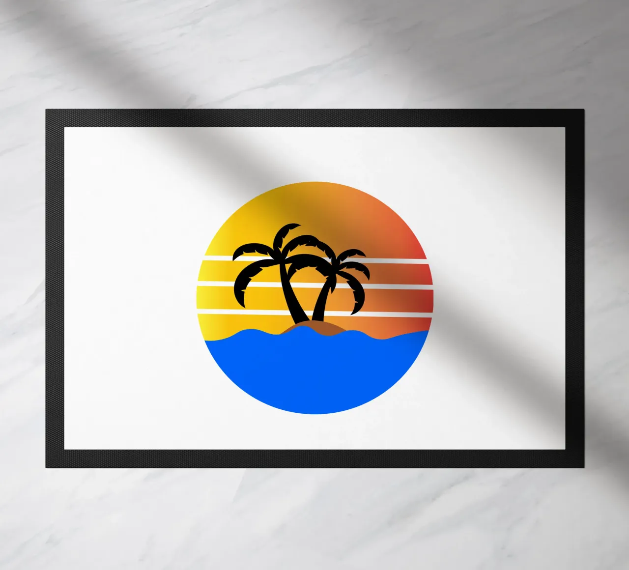 Sunset with palm trees zerbino da happieeagle