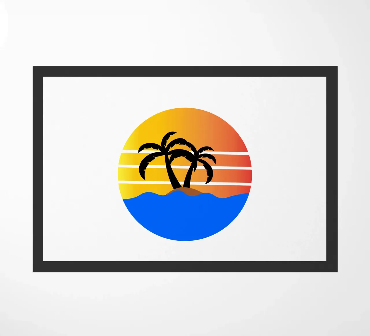 Sunset with palm trees zerbino da happieeagle