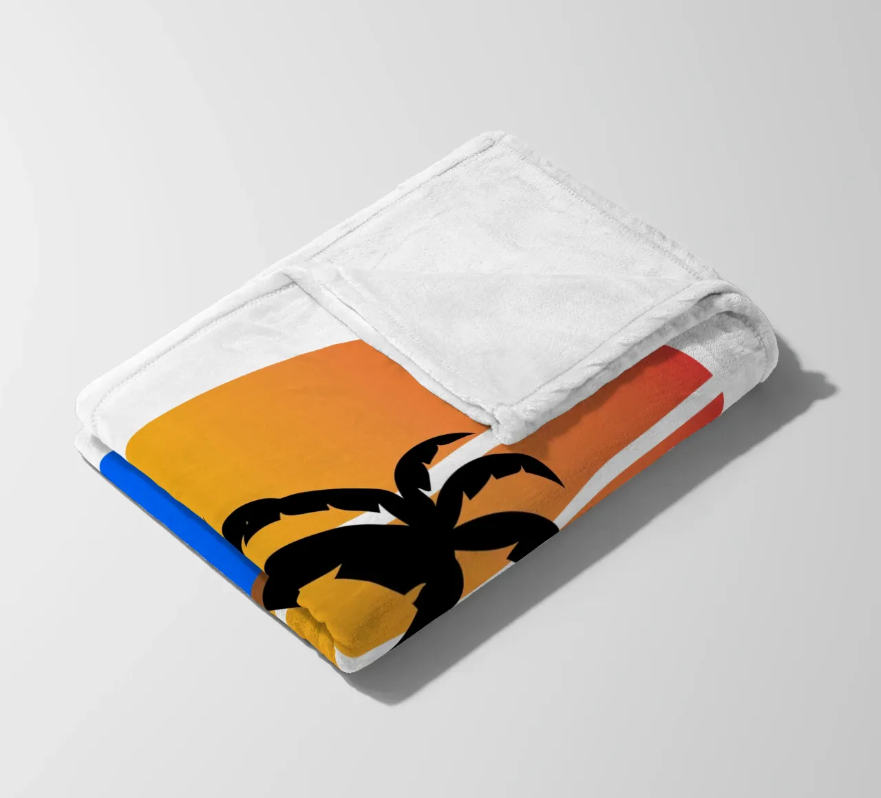 Sunset with palm trees coperta in pile da happieeagle