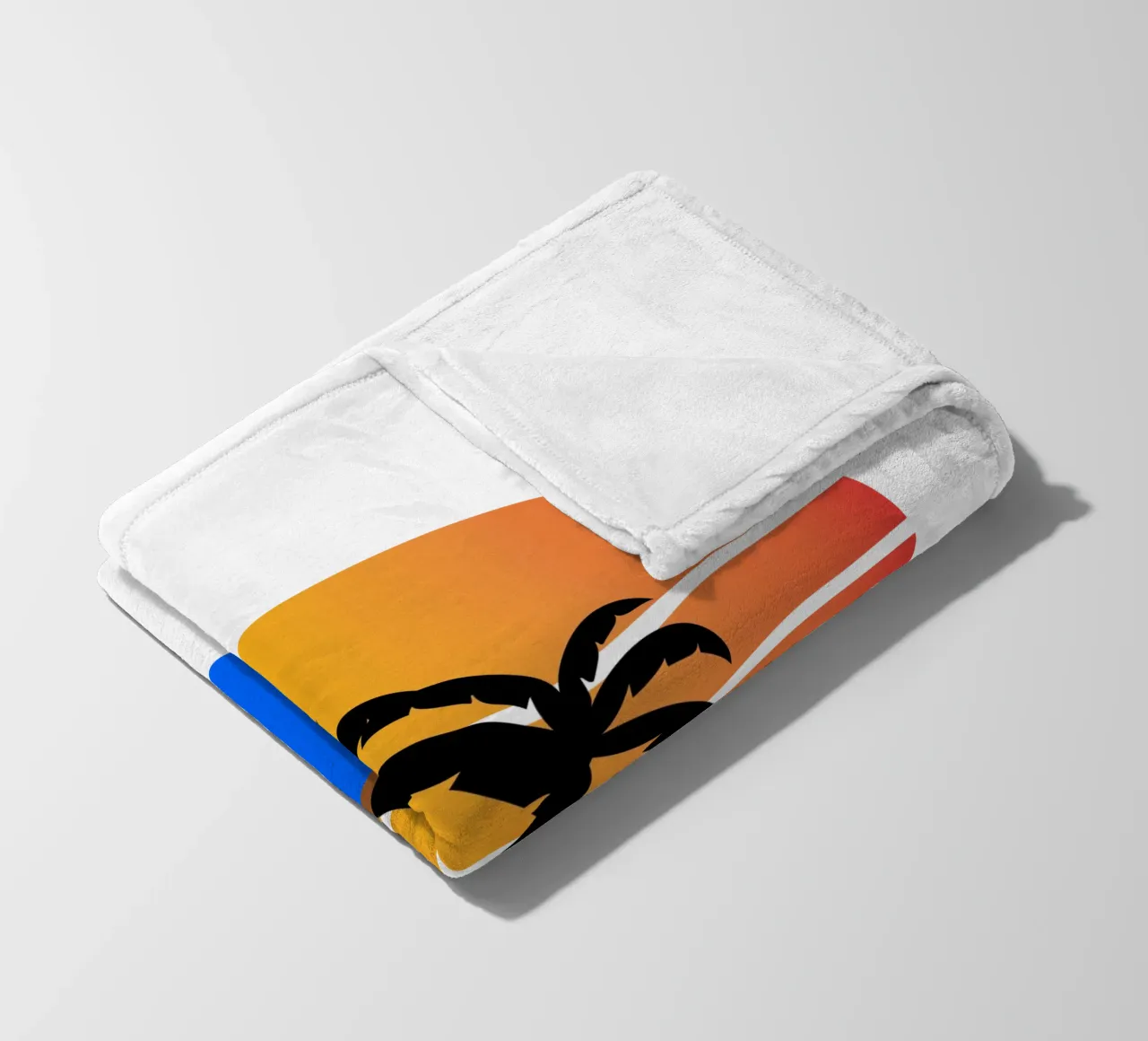 Sunset with palm trees coperta in pile da happieeagle