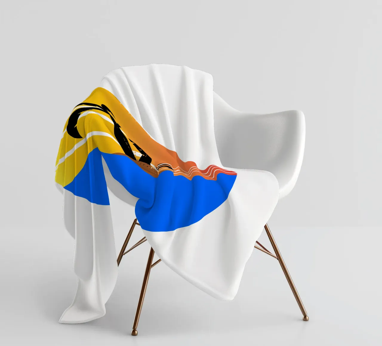 Sunset with palm trees coperta in pile da happieeagle