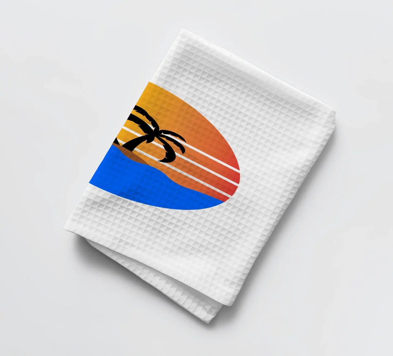 Sunset with palm trees canovaccio da cucina da happieeagle