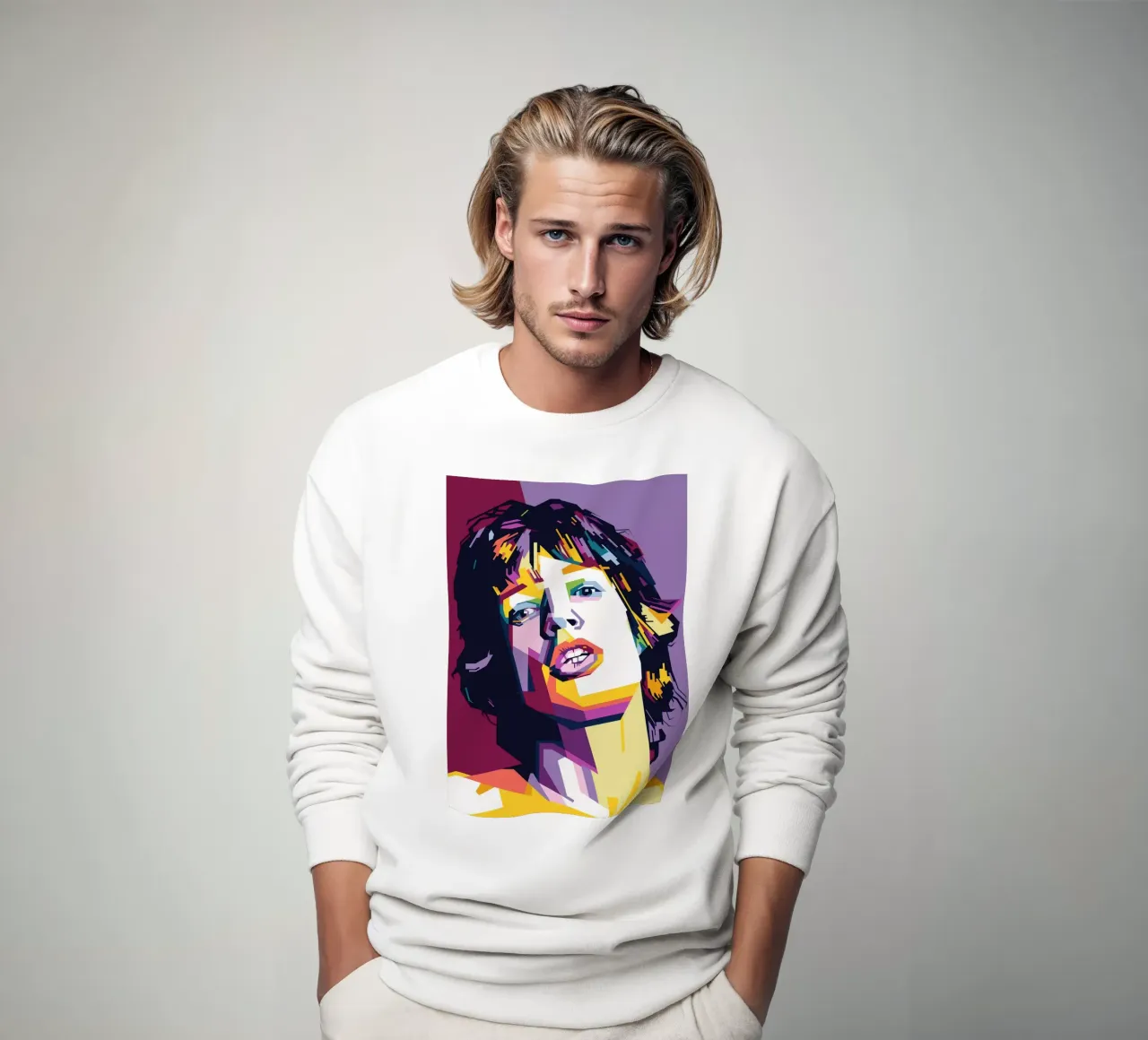 Sir Rockers Popart WPAP sweatshirt by SW Artwork