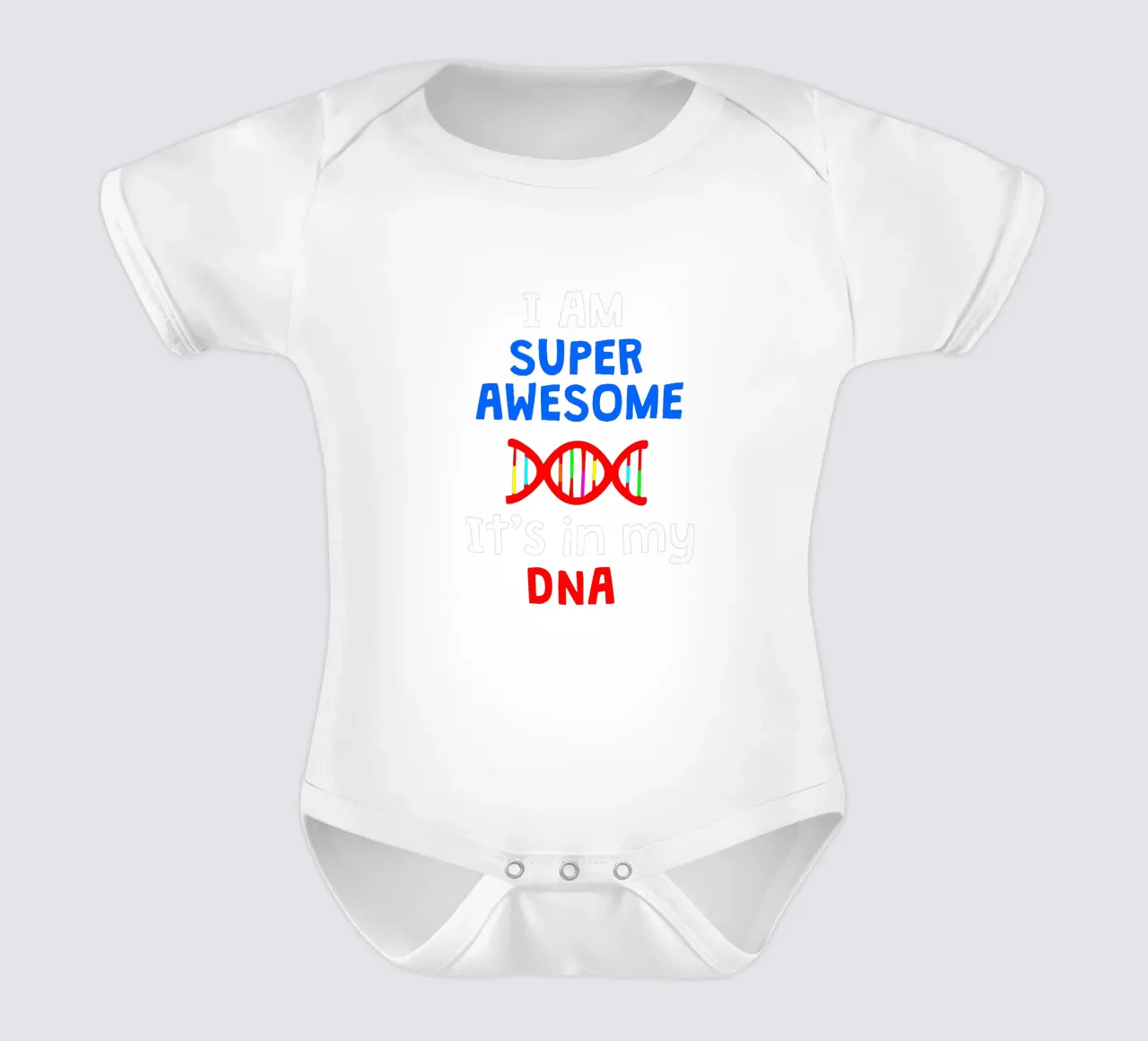 I am super awesome it's in my dna body neonato maniche corte da happieeagle
