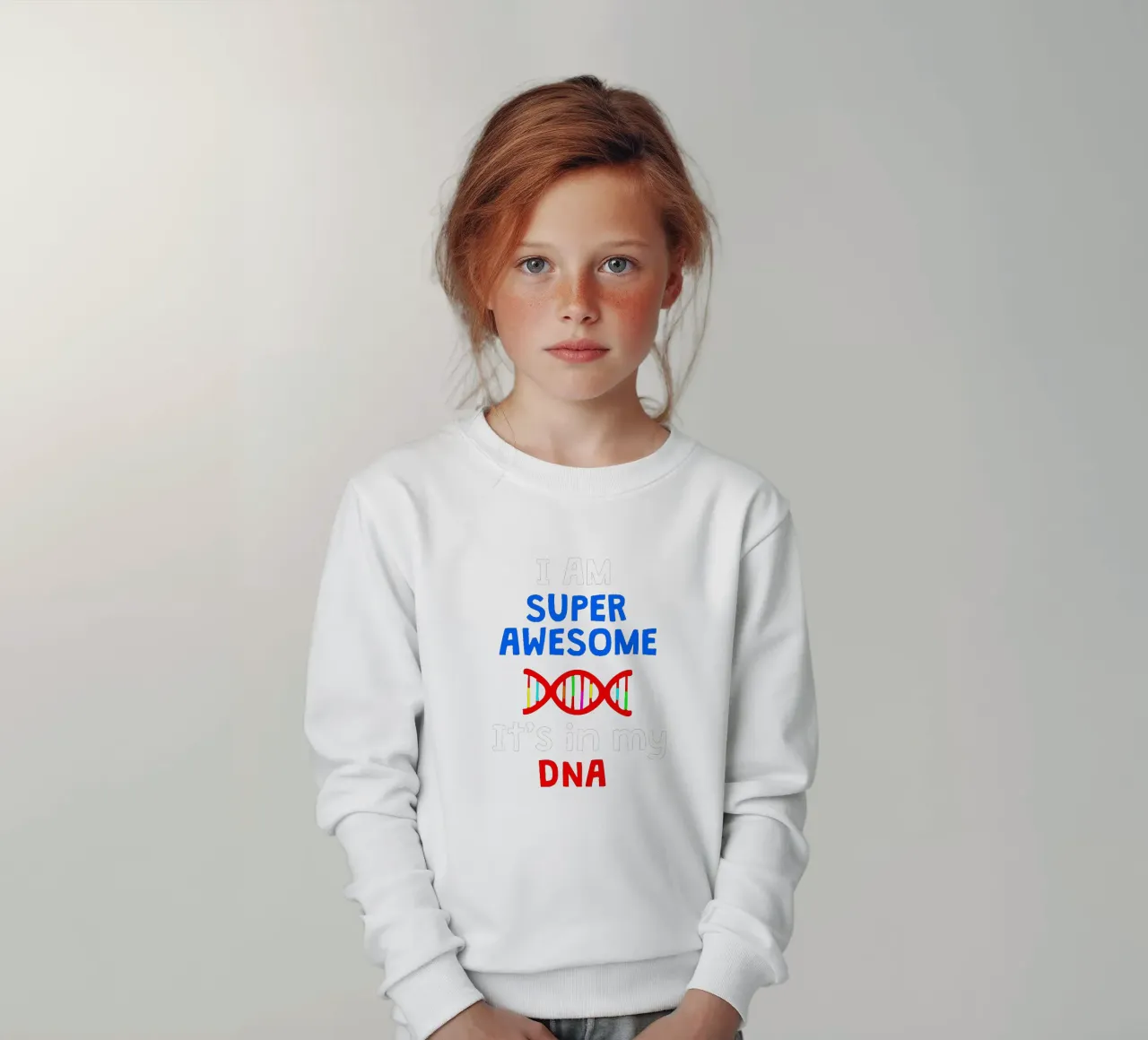 I am super awesome it's in my dna felpa bambino da happieeagle