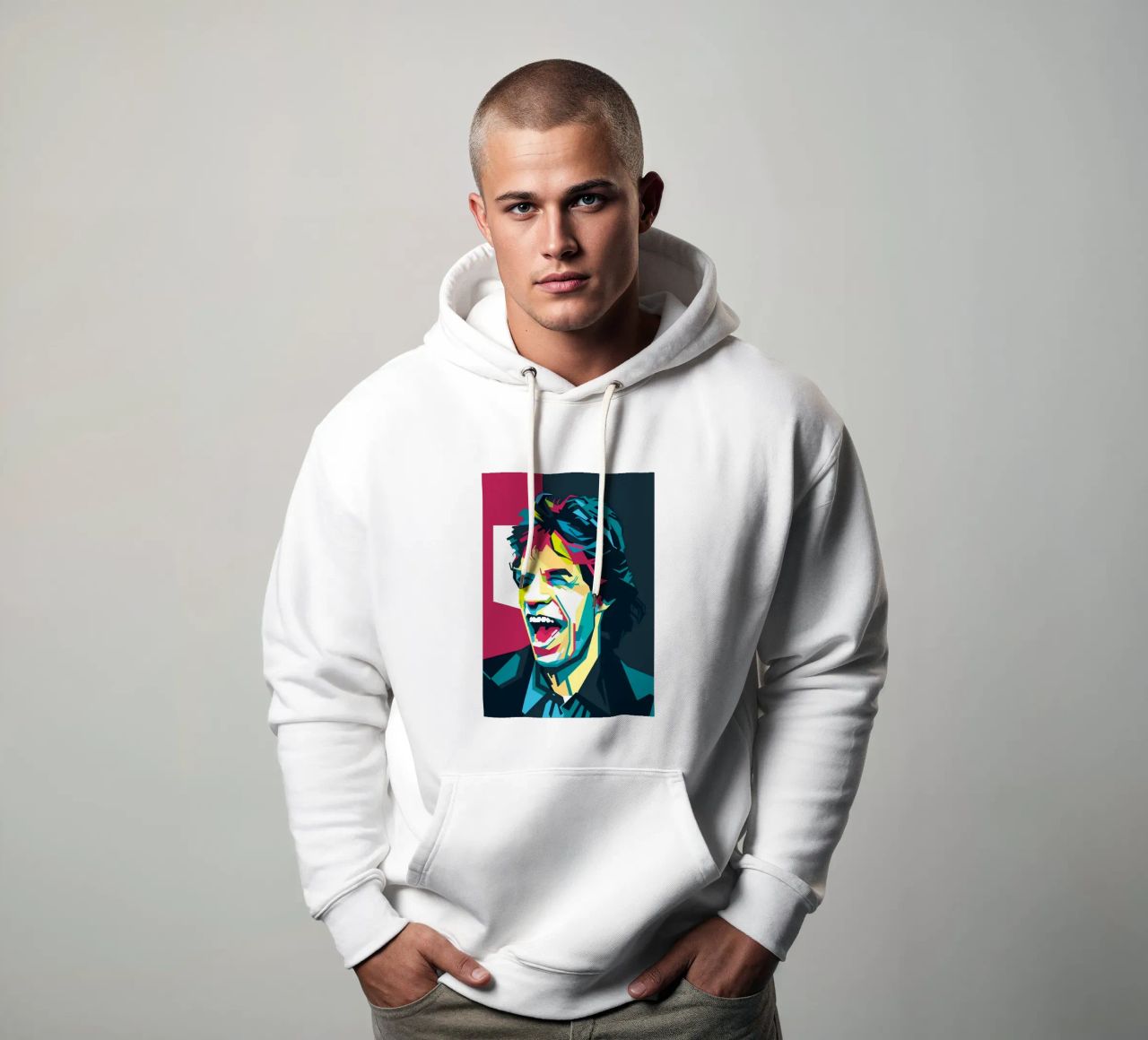 Rockers Style WPAP felpa con cappuccio da SW Artwork
