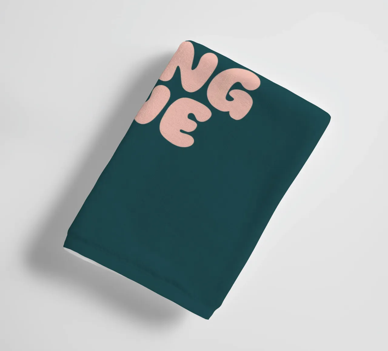 Slow Down You're Dong Fine Typography Design towel by THE MOTIVATED TYPE