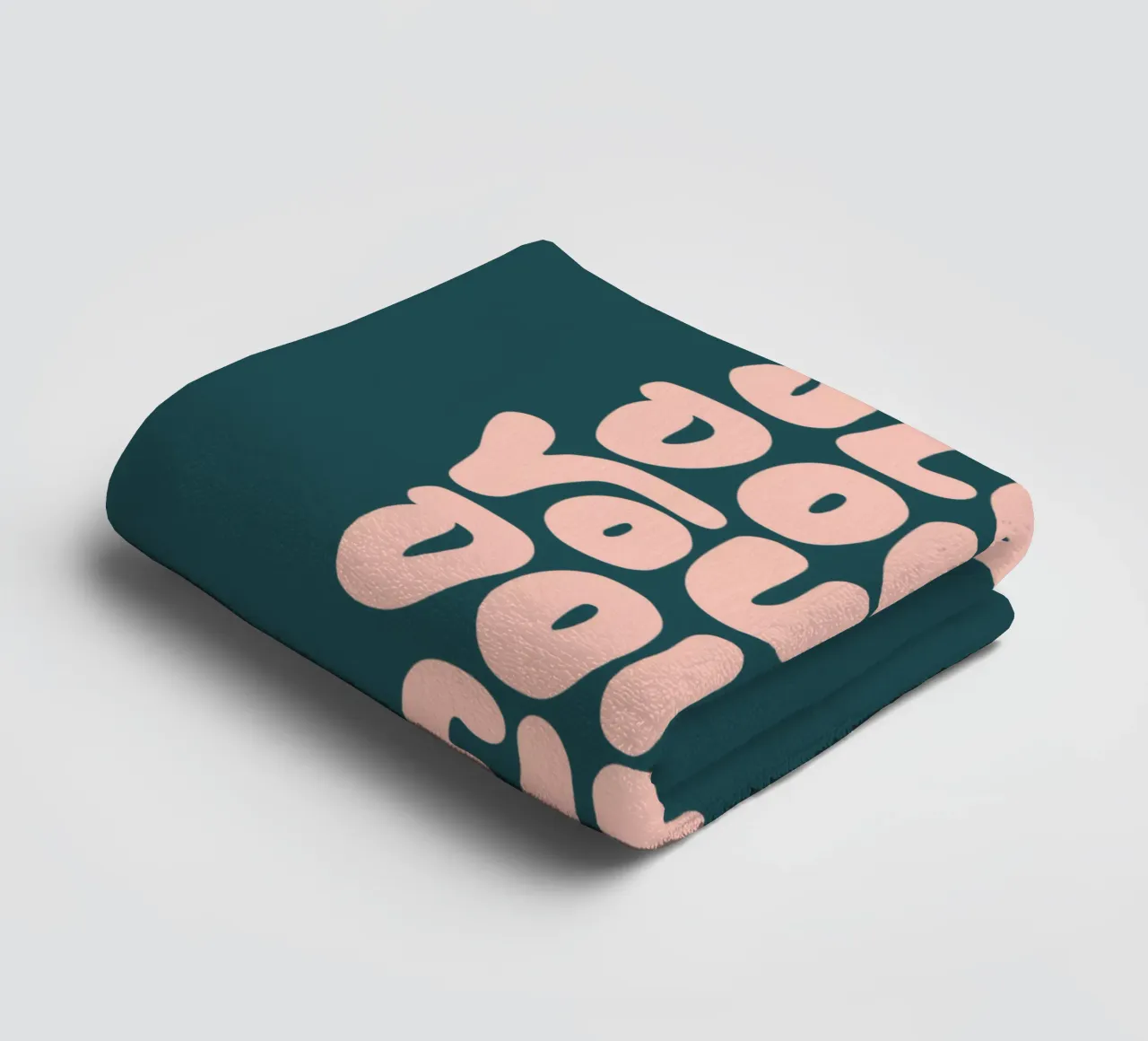 Slow Down You're Dong Fine Typography Design towel by THE MOTIVATED TYPE