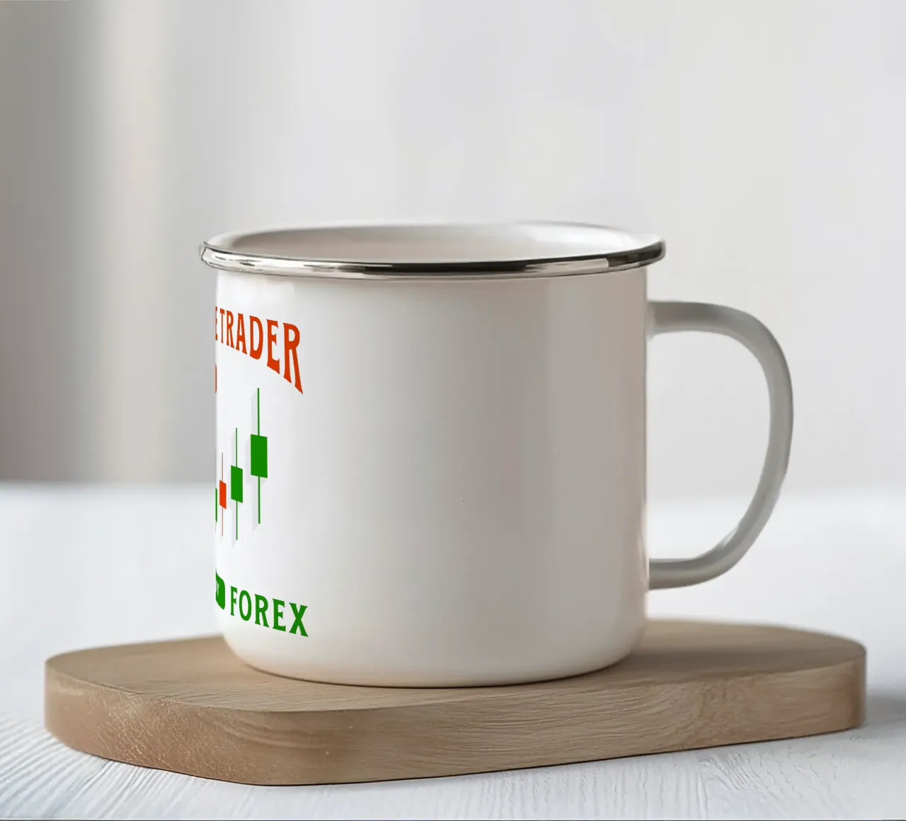 Siamo Trader Vendere e Comprare Forex tazza in smalto da Gunawan Rb