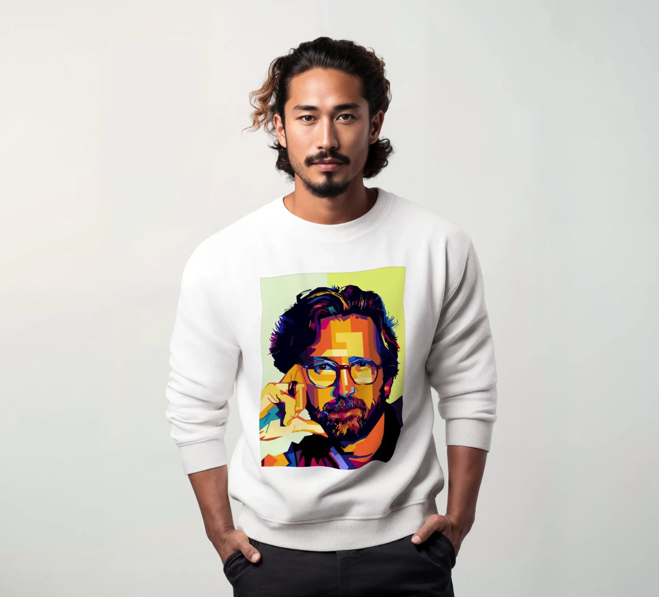Eric Clapton Style WPAP felpa da SW Artwork