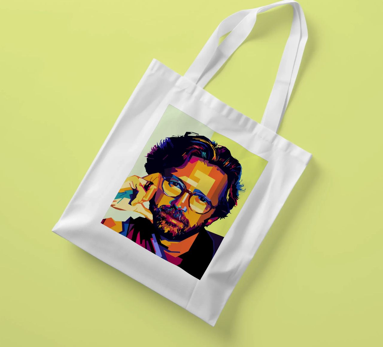 Eric Clapton Style WPAP borsa in juta da SW Artwork
