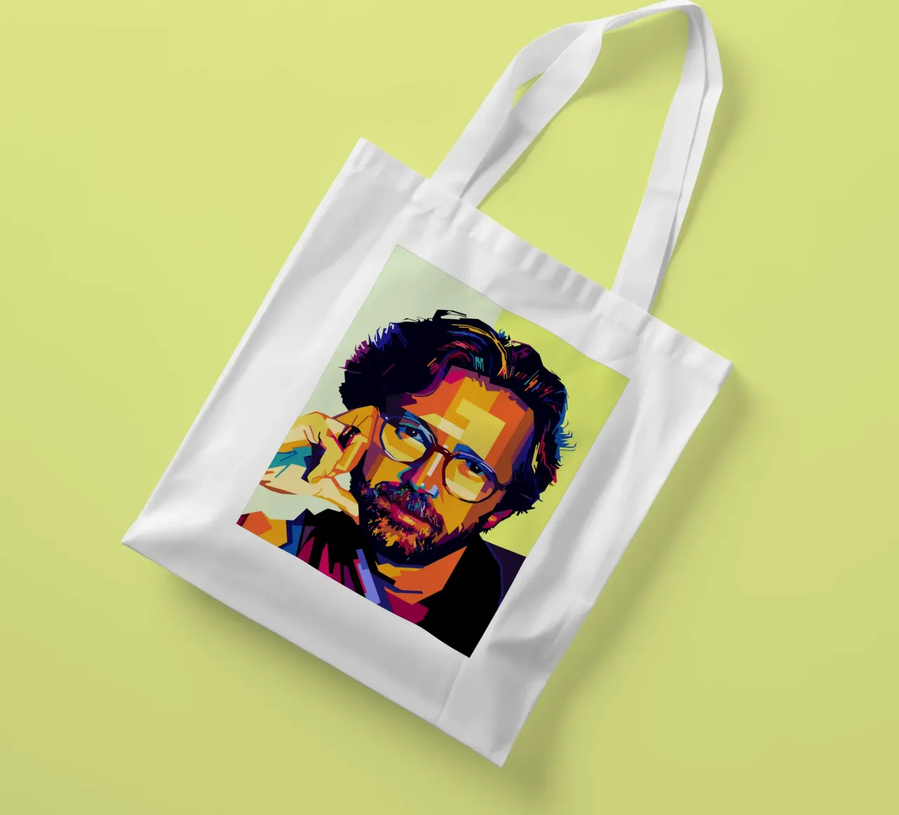 Eric Clapton Style WPAP borsa in juta da SW Artwork