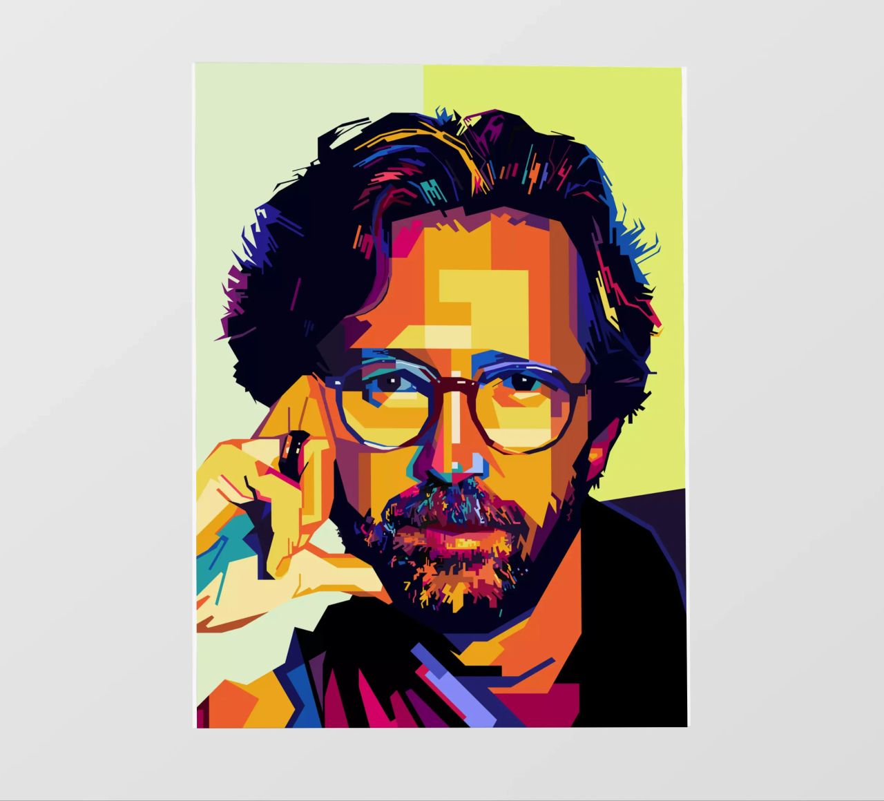 Eric Clapton Style WPAP pellicola backlit da SW Artwork