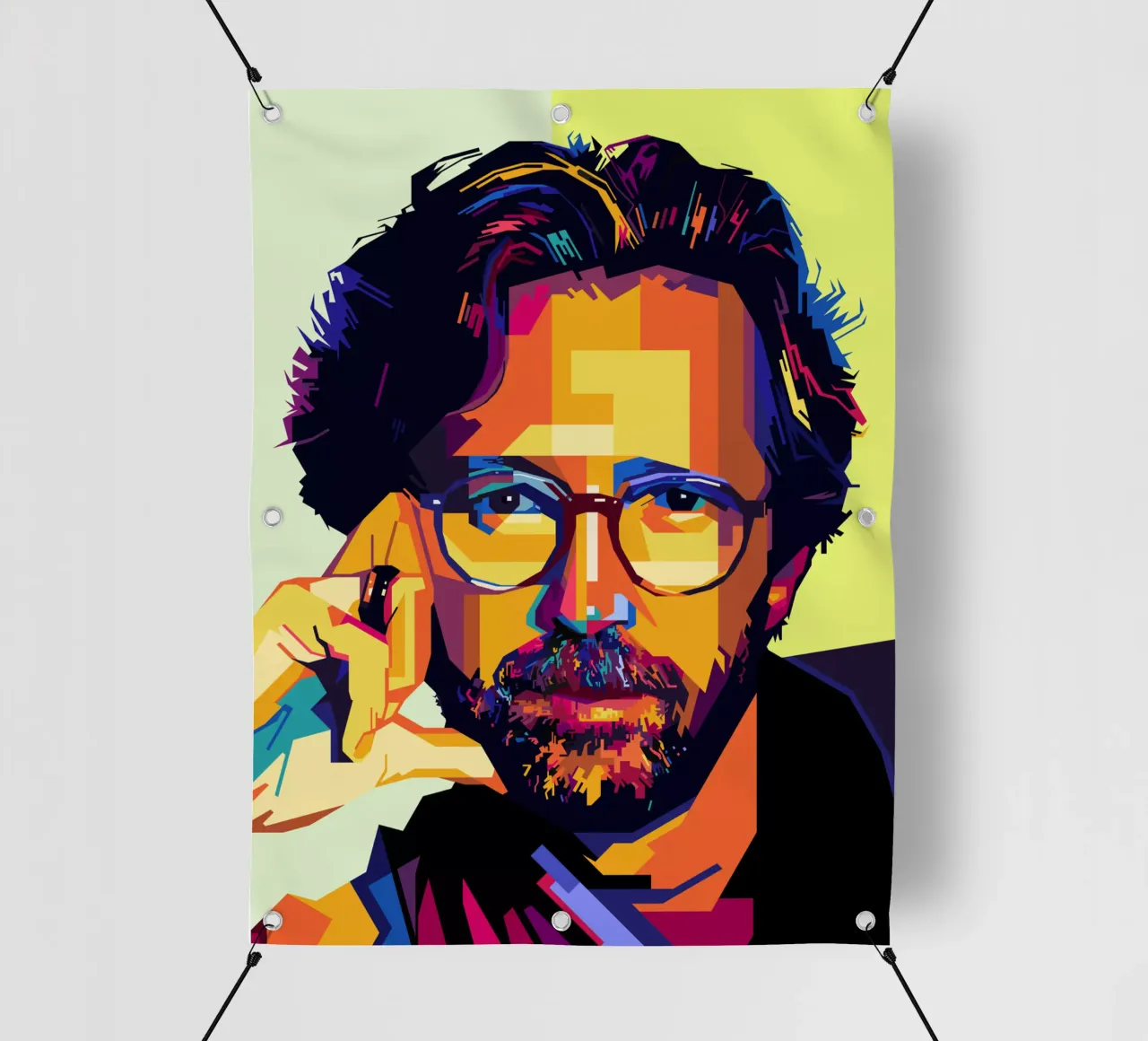 Eric Clapton Style WPAP PVC Plane von SW Artwork