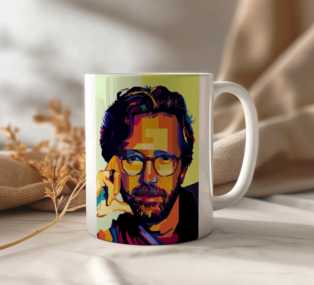 Eric Clapton Style WPAP taza de cerámica de SW Artwork