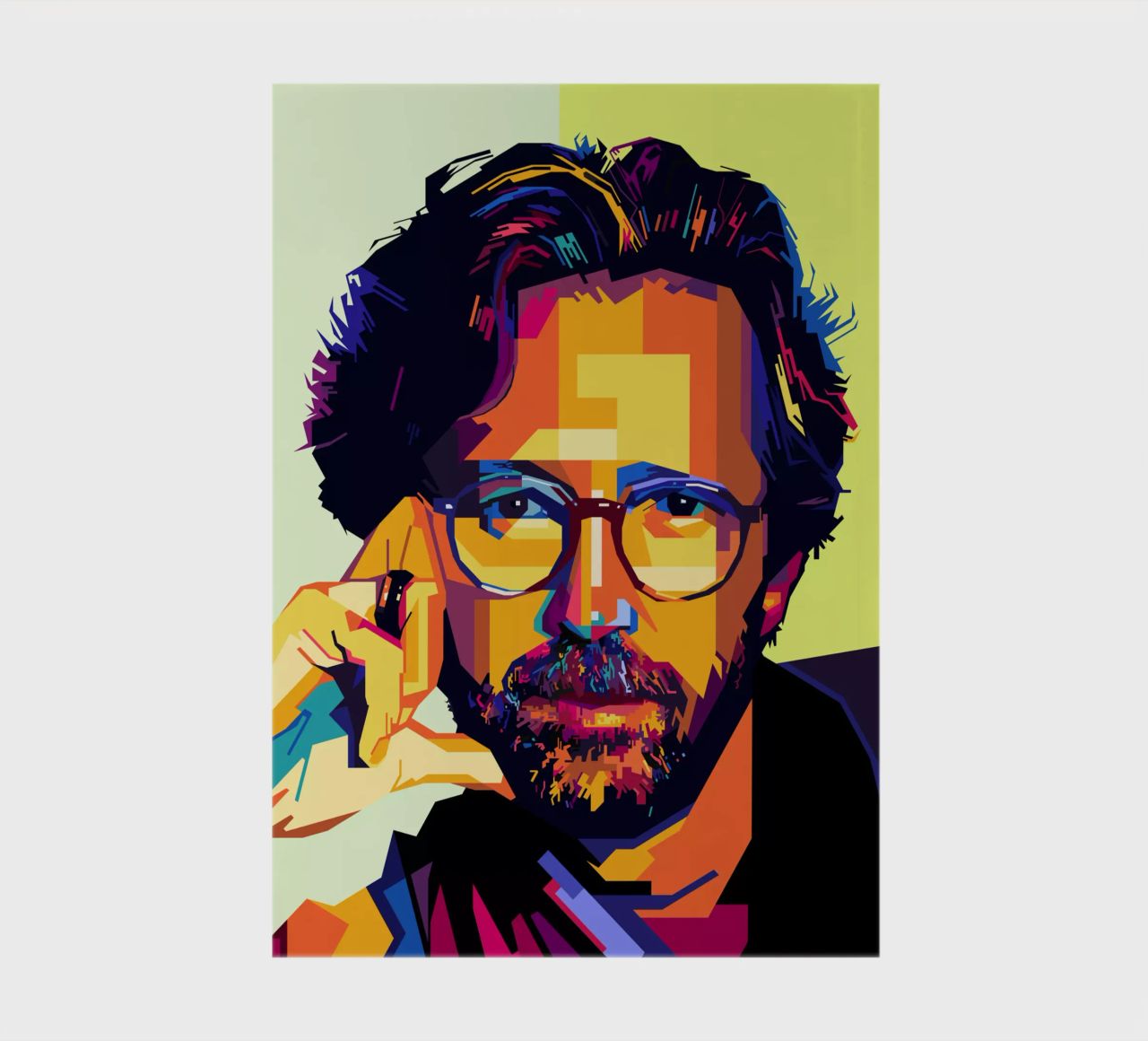 Eric Clapton Style WPAP notebook by SW Artwork