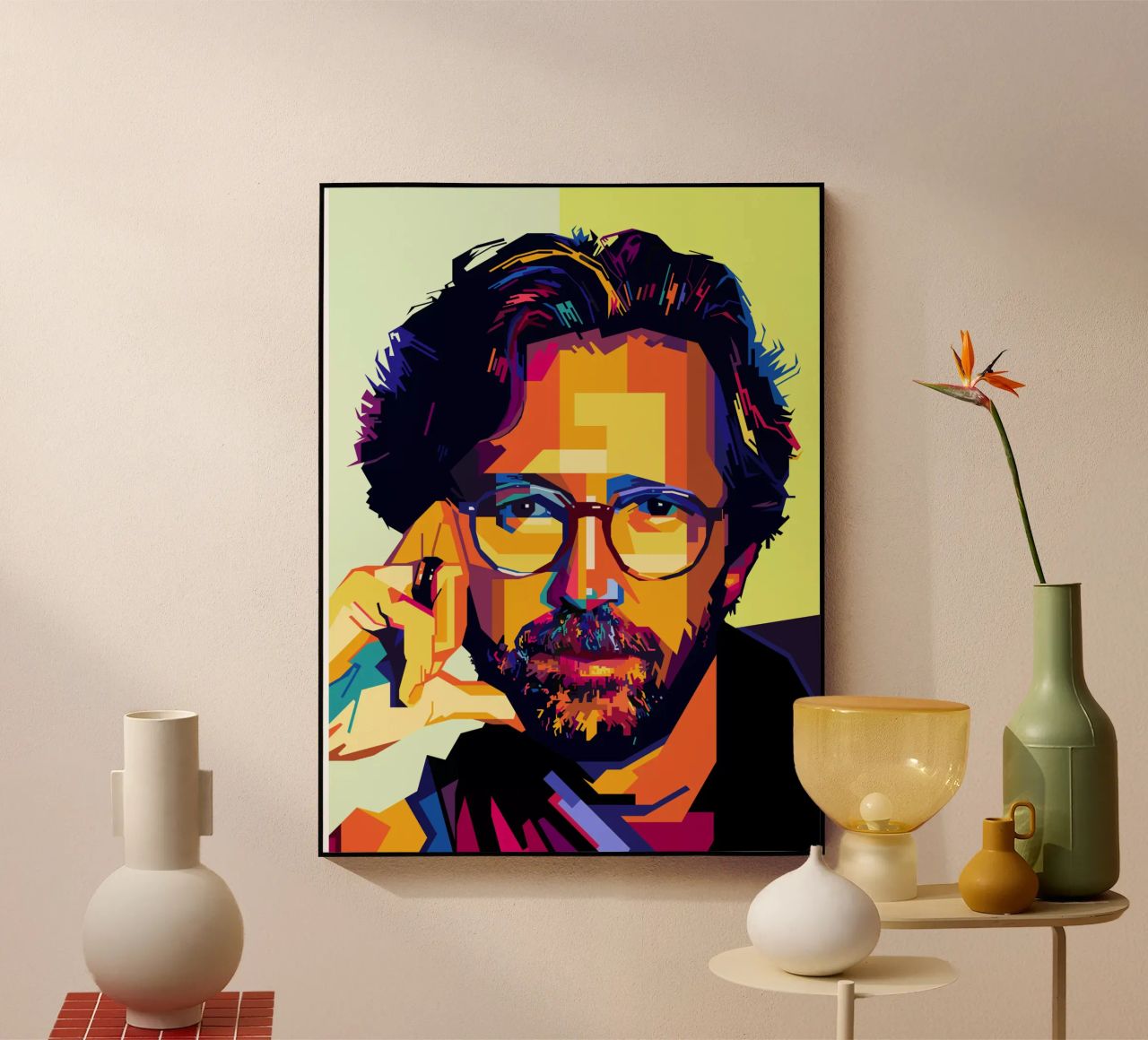 Eric Clapton Style WPAP plexiglass da SW Artwork
