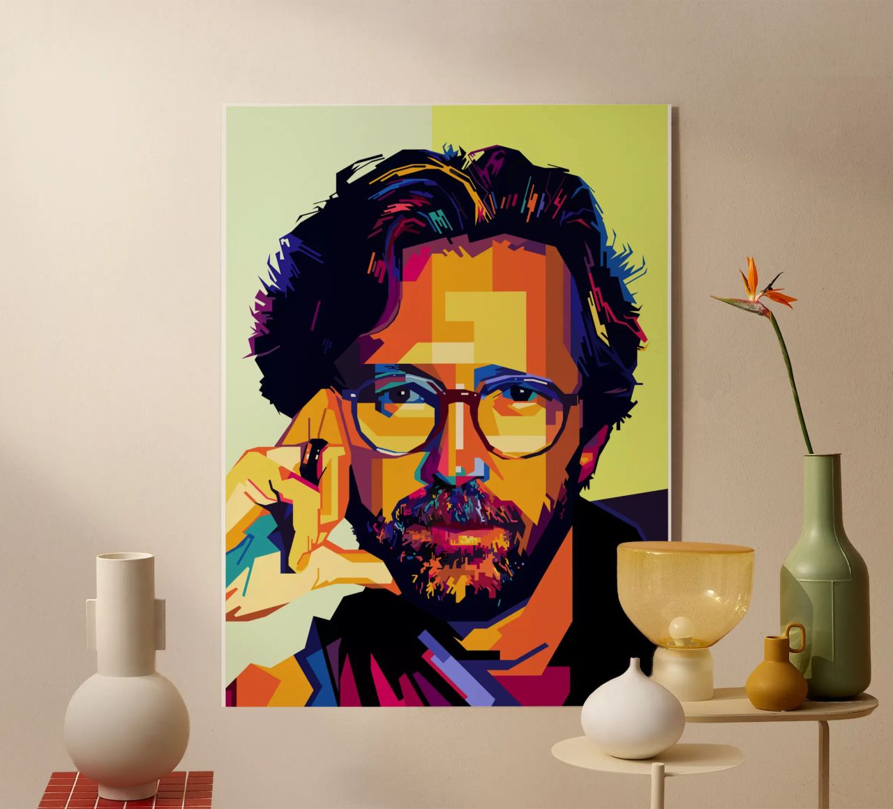 Eric Clapton Style WPAP plexiglass da SW Artwork