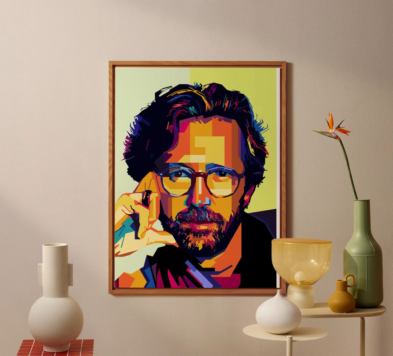 Eric Clapton Style WPAP alluminio dibond da SW Artwork