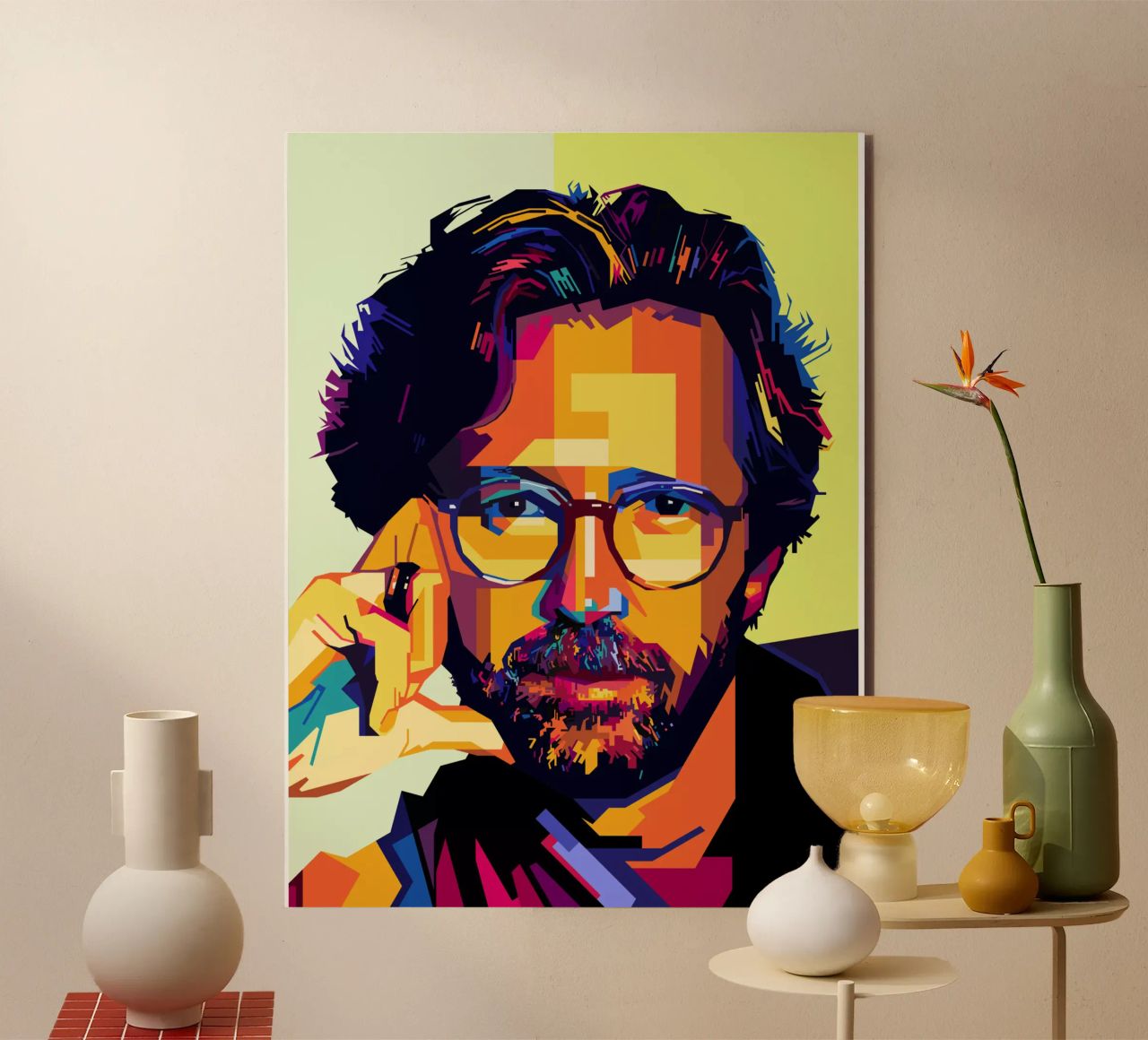 Eric Clapton Style WPAP alluminio dibond da SW Artwork