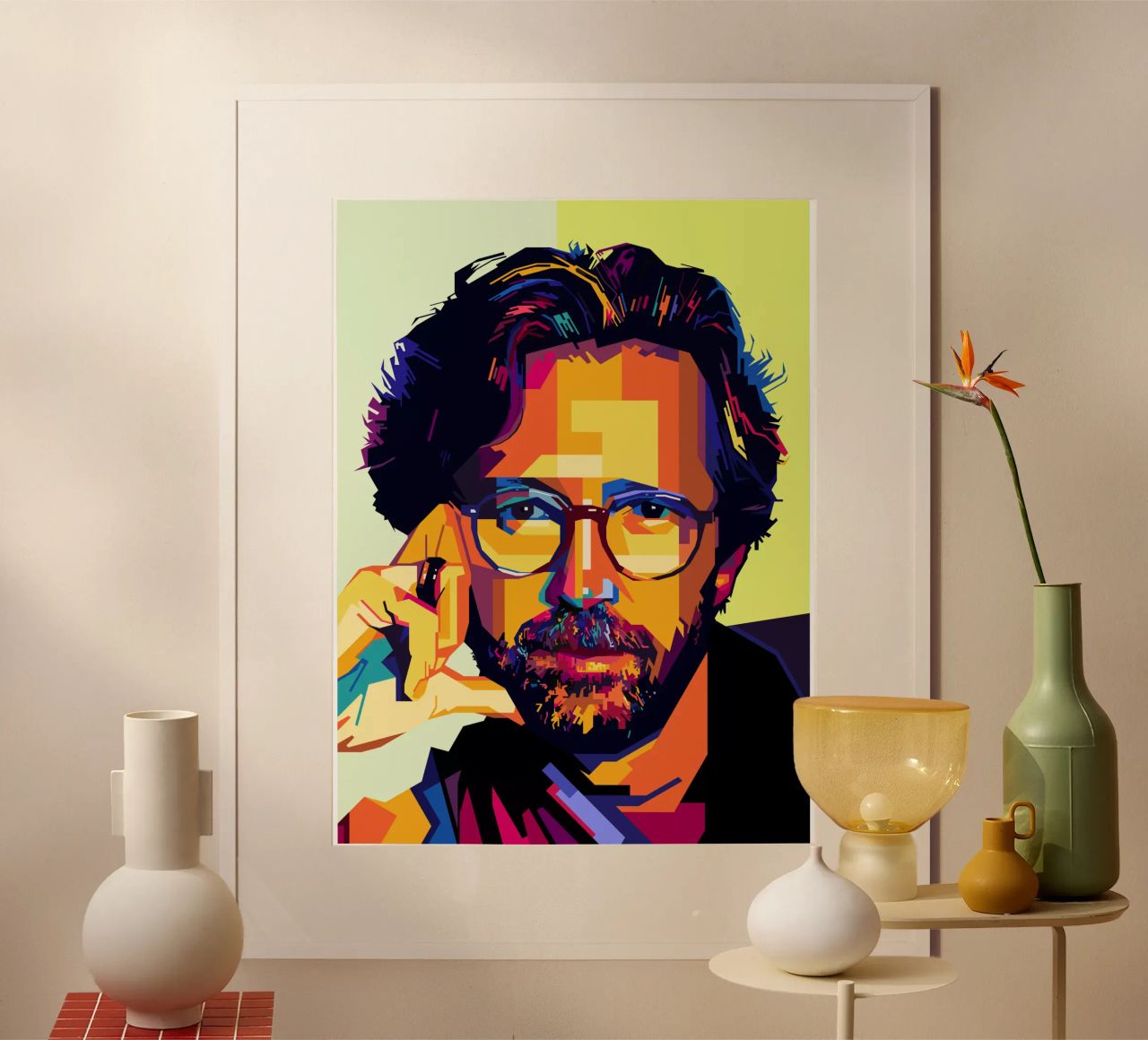 Eric Clapton Style WPAP carta hahnemühle da SW Artwork