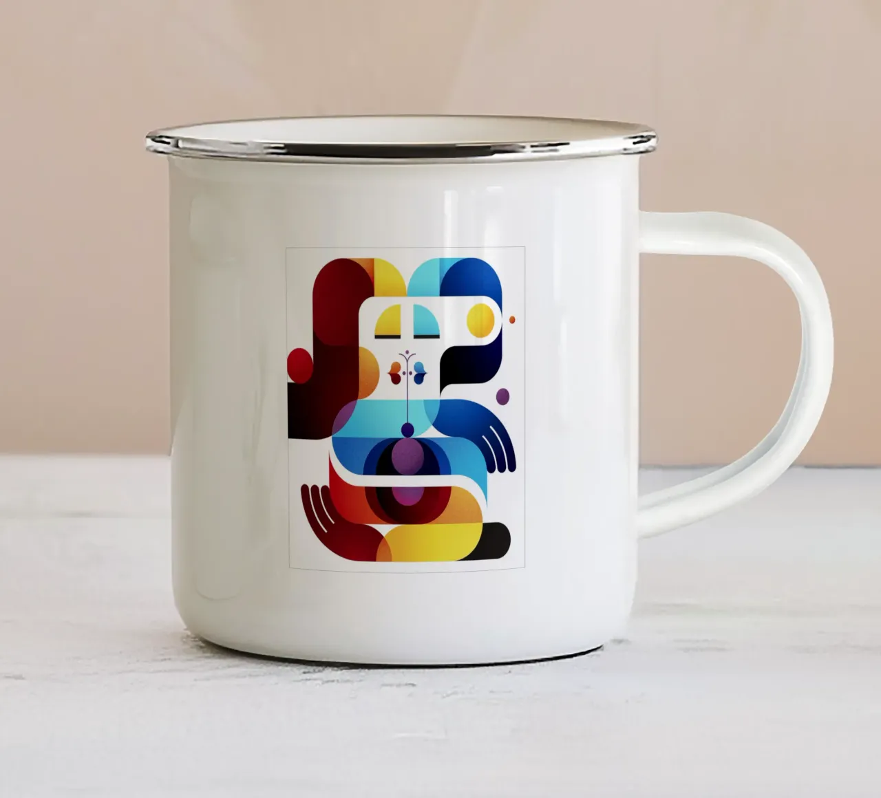 Love from earth tazza in smalto da Antony Squizzato
