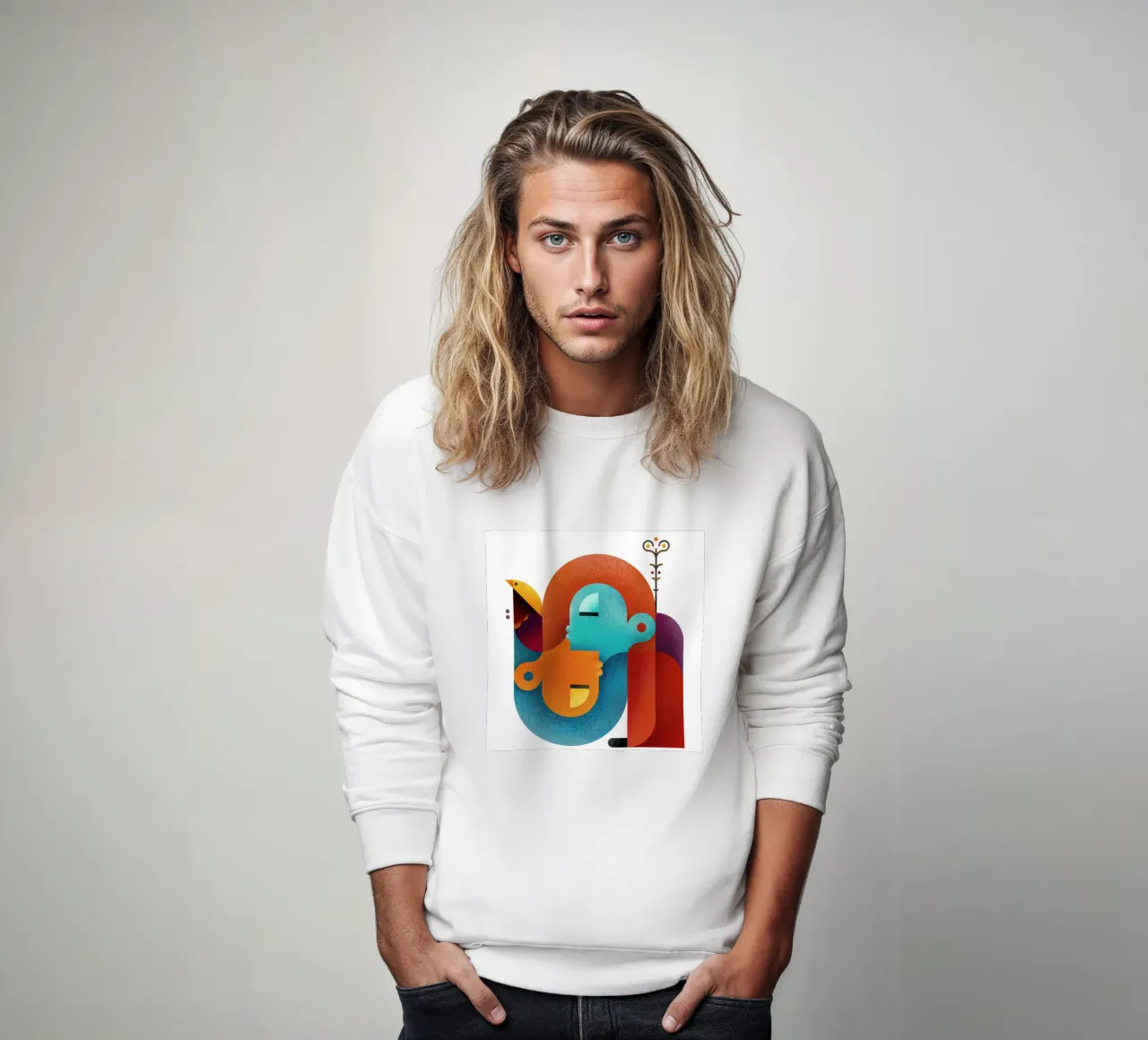 Upside down sweatshirt by Antony Squizzato