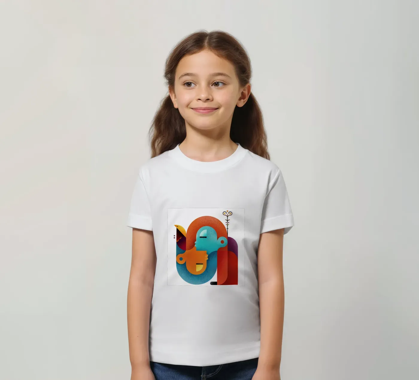 Upside down Kinder T-Shirt von Antony Squizzato