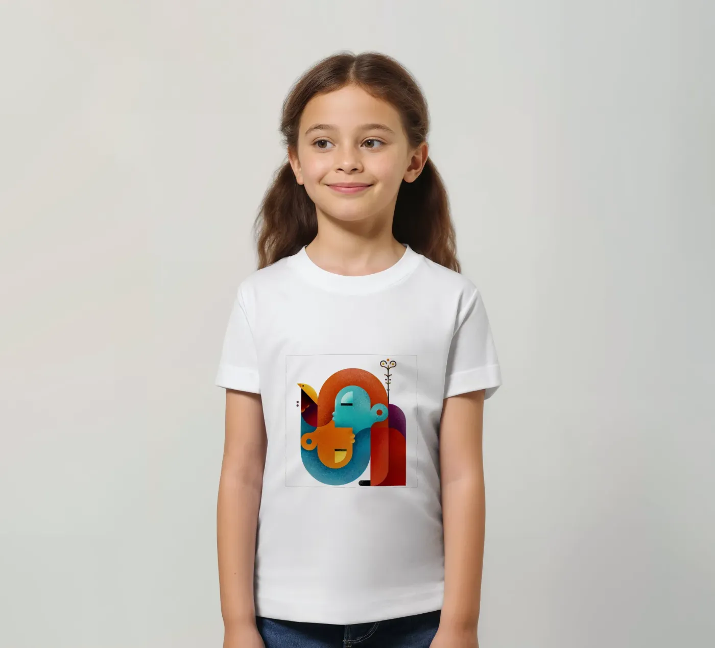 Upside down Kinder T-Shirt von Antony Squizzato