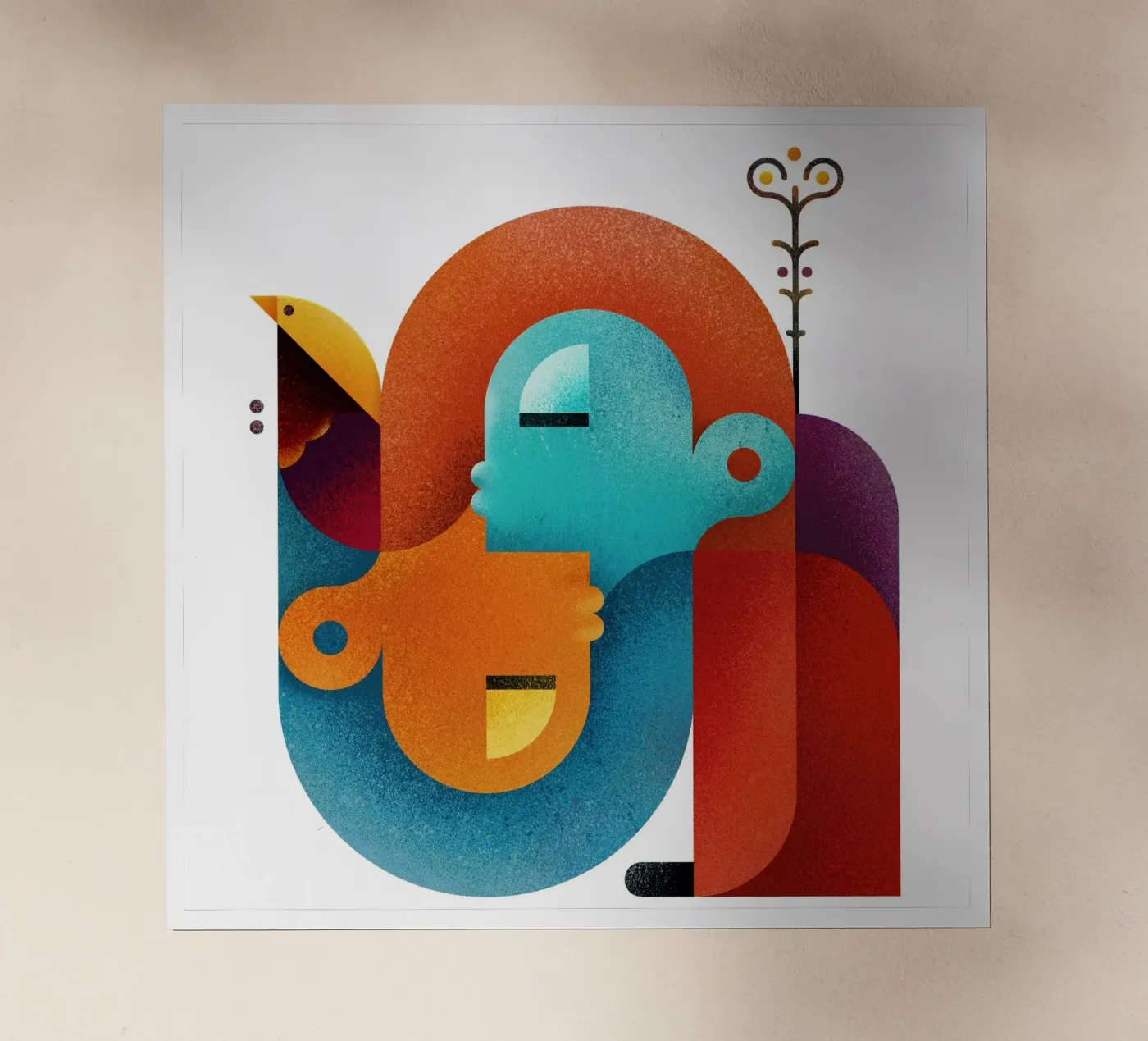 Upside down backlit folie van Antony Squizzato