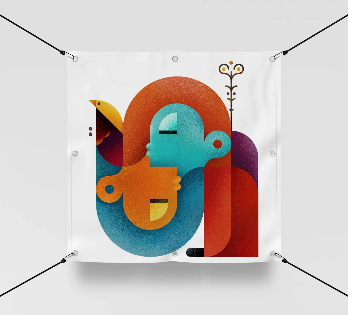 Upside down telo in pvc da Antony Squizzato