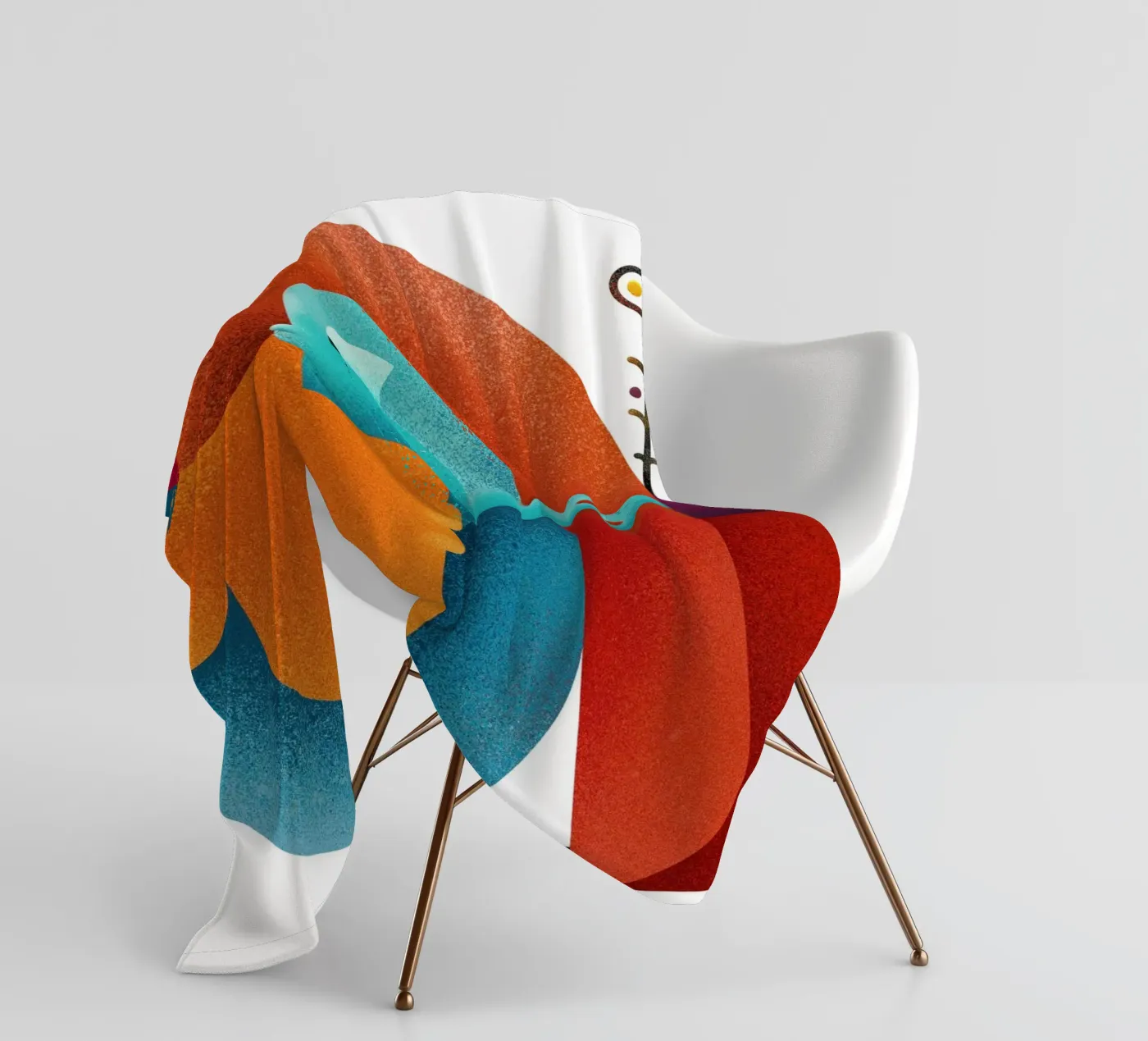 Upside down Fleecedecke von Antony Squizzato