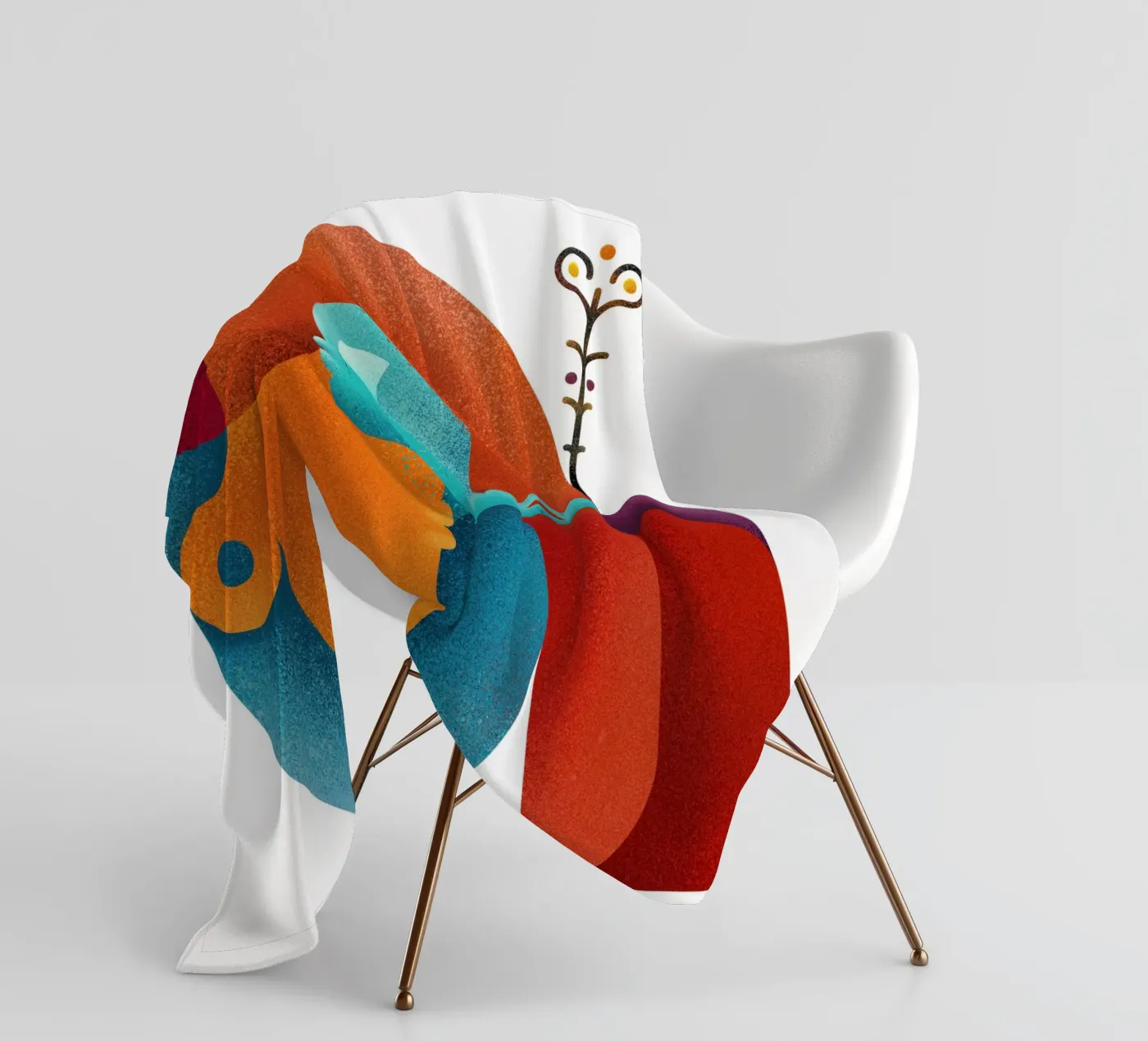 Upside down Fleecedecke von Antony Squizzato