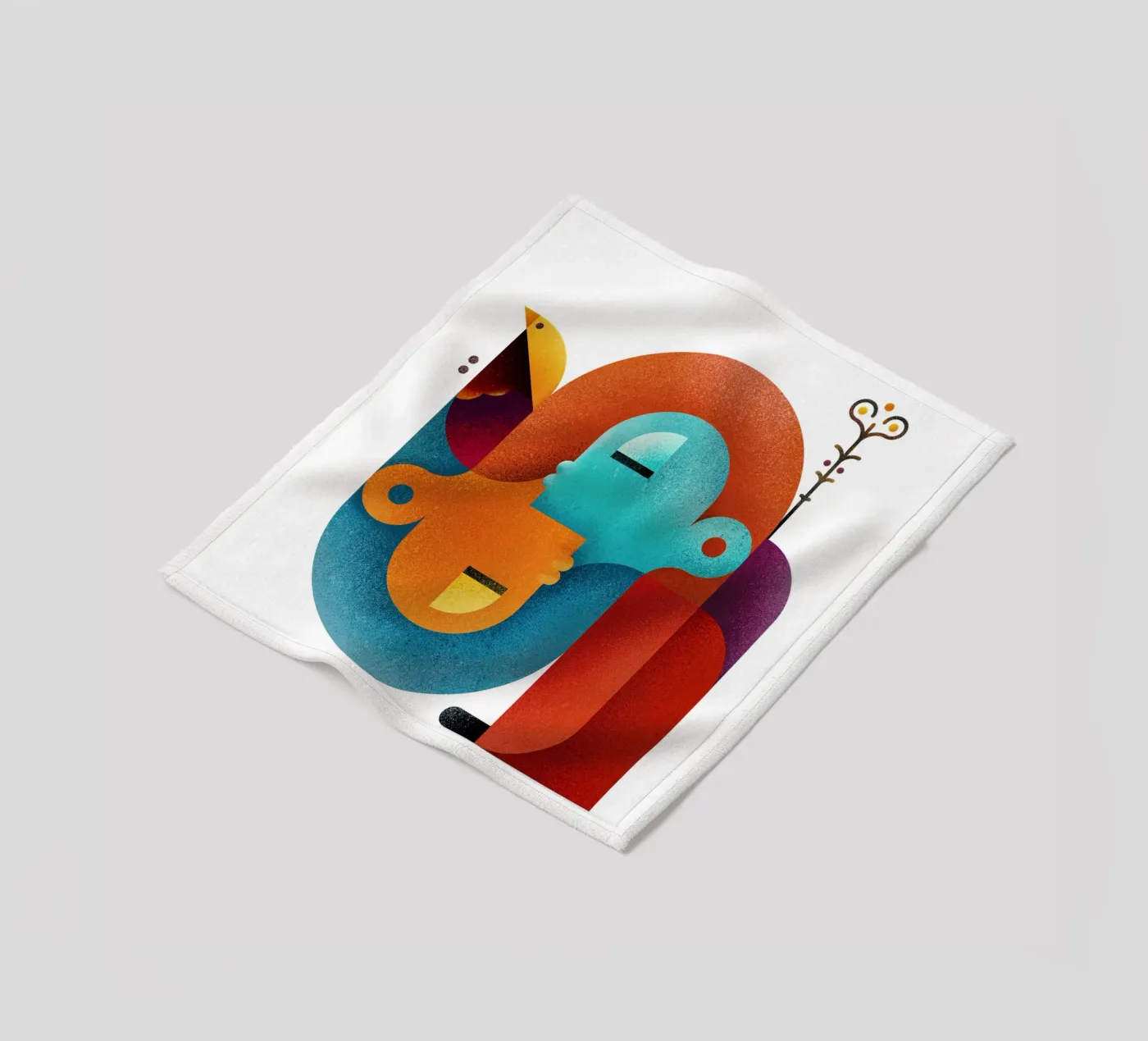 Upside down Fleecedecke von Antony Squizzato