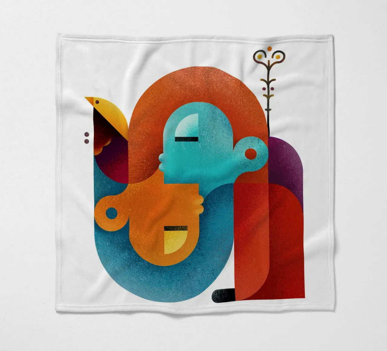 Upside down fleecedeken van Antony Squizzato