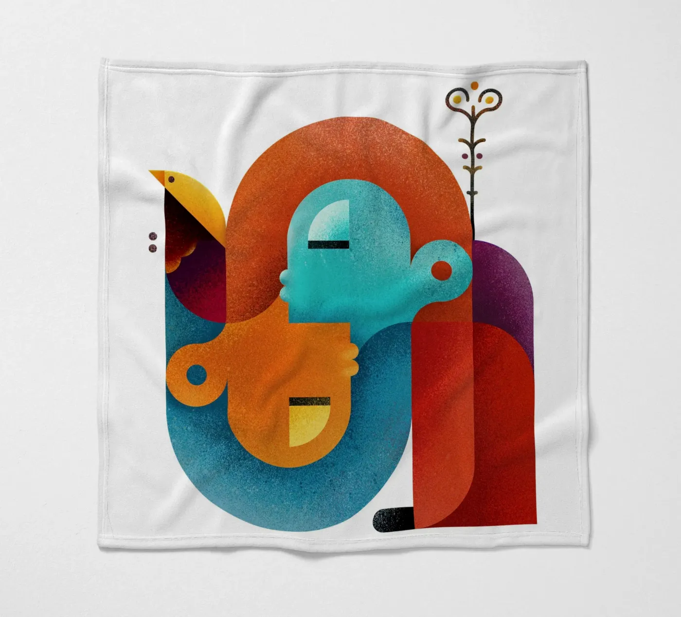 Upside down Fleecedecke von Antony Squizzato