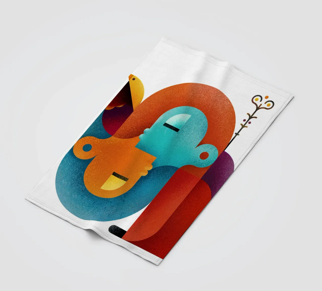 Upside down fleecedeken van Antony Squizzato