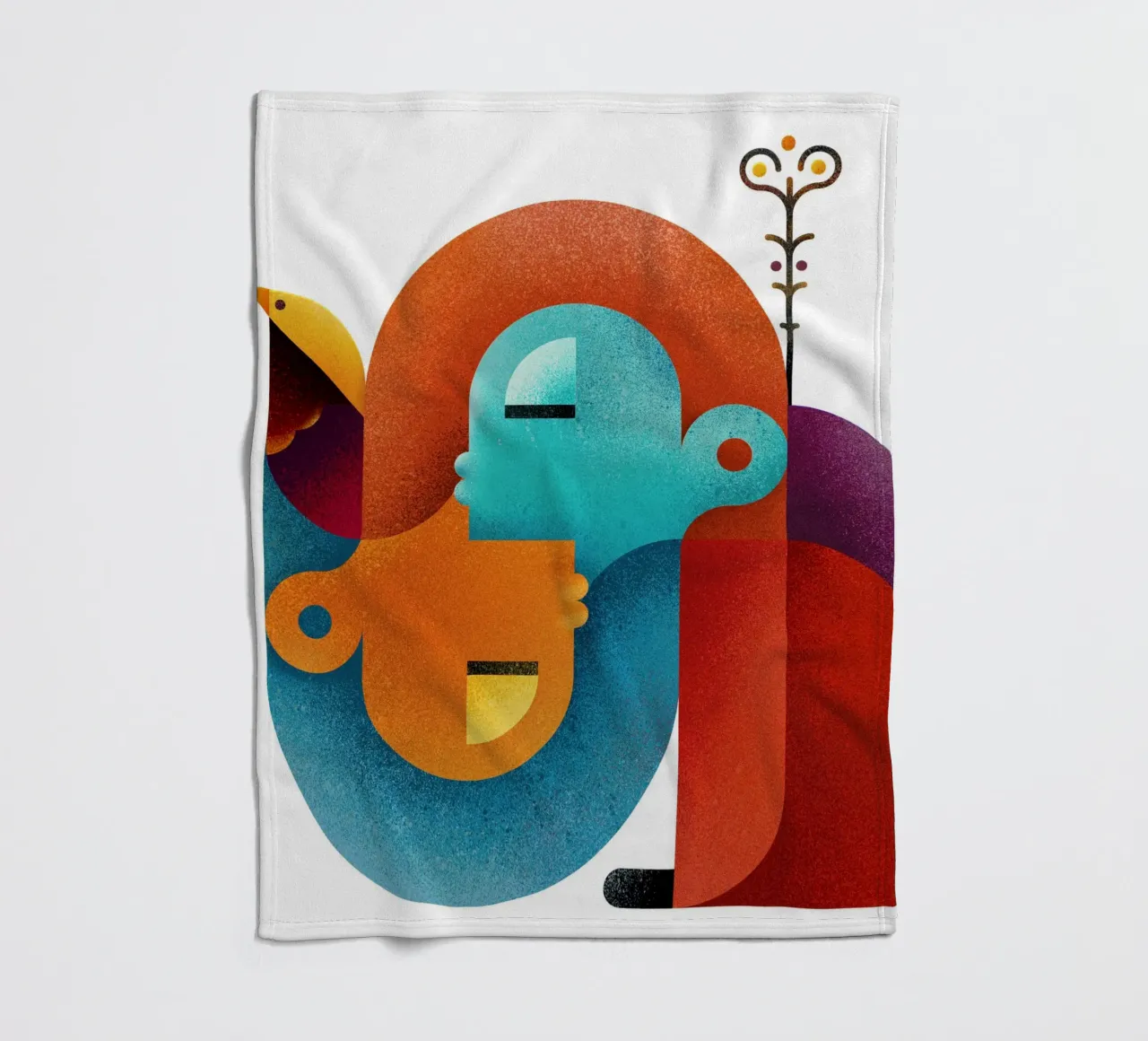 Upside down fleecedeken van Antony Squizzato