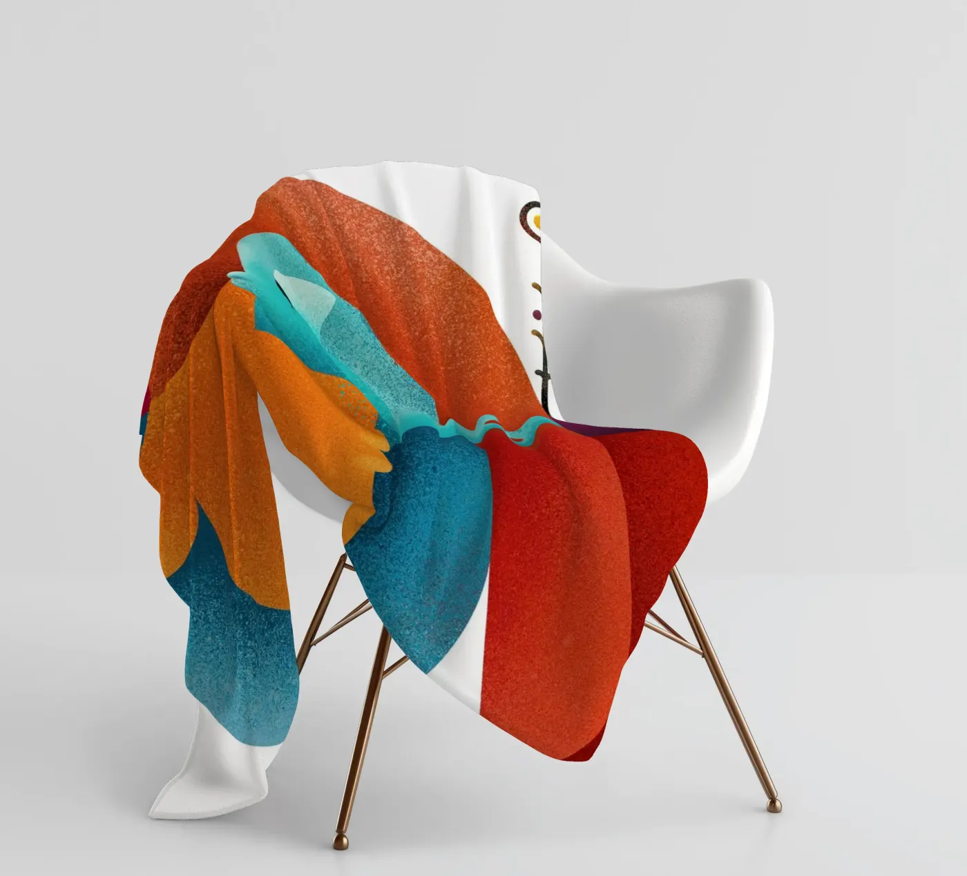 Upside down Fleecedecke von Antony Squizzato