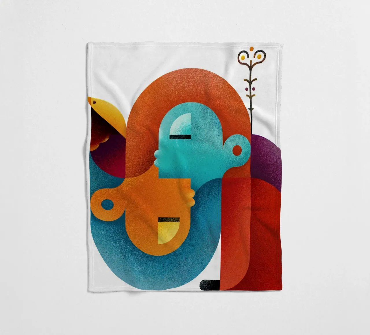 Upside down fleecedeken van Antony Squizzato