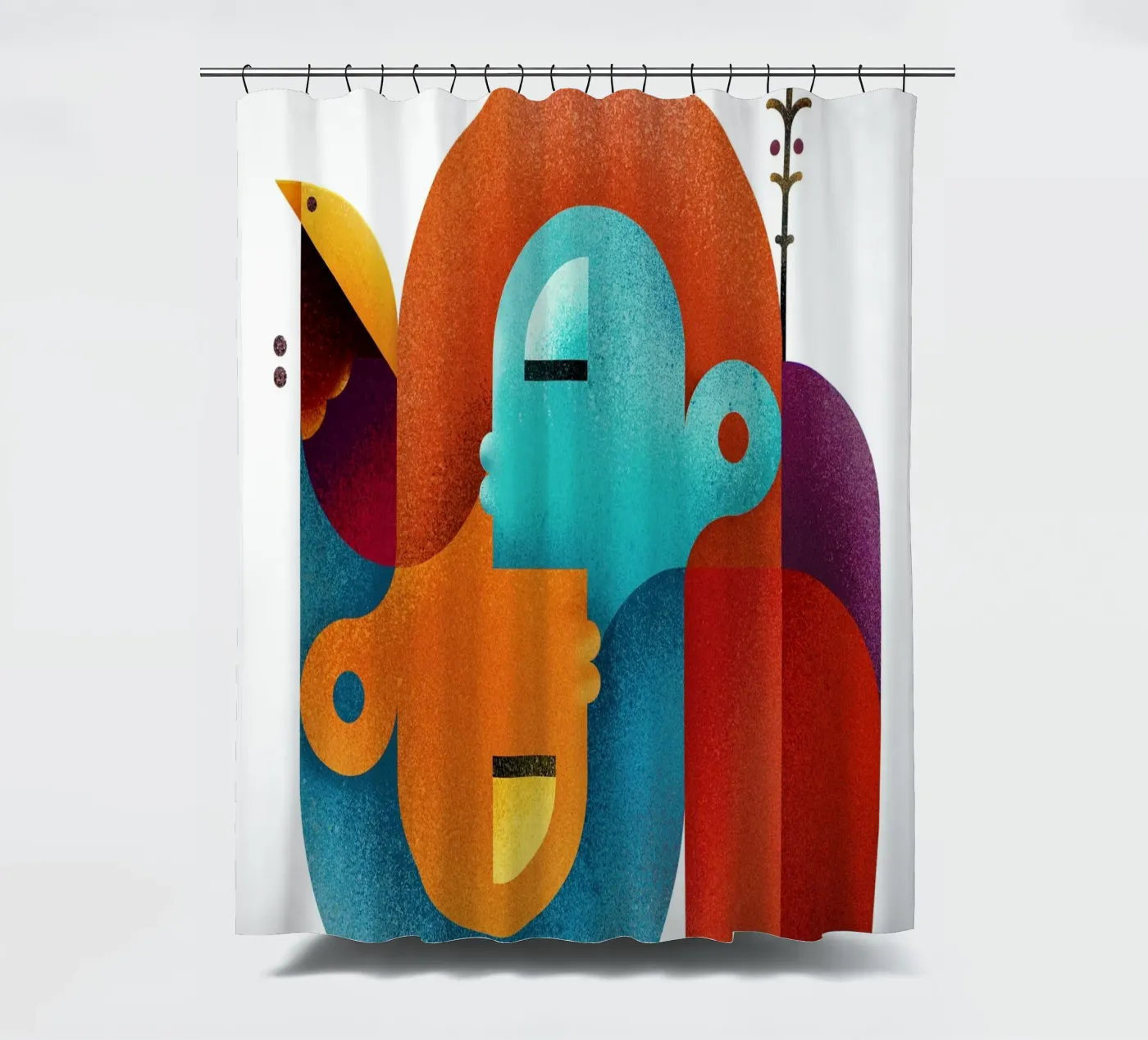 Upside down douchegordijn van Antony Squizzato